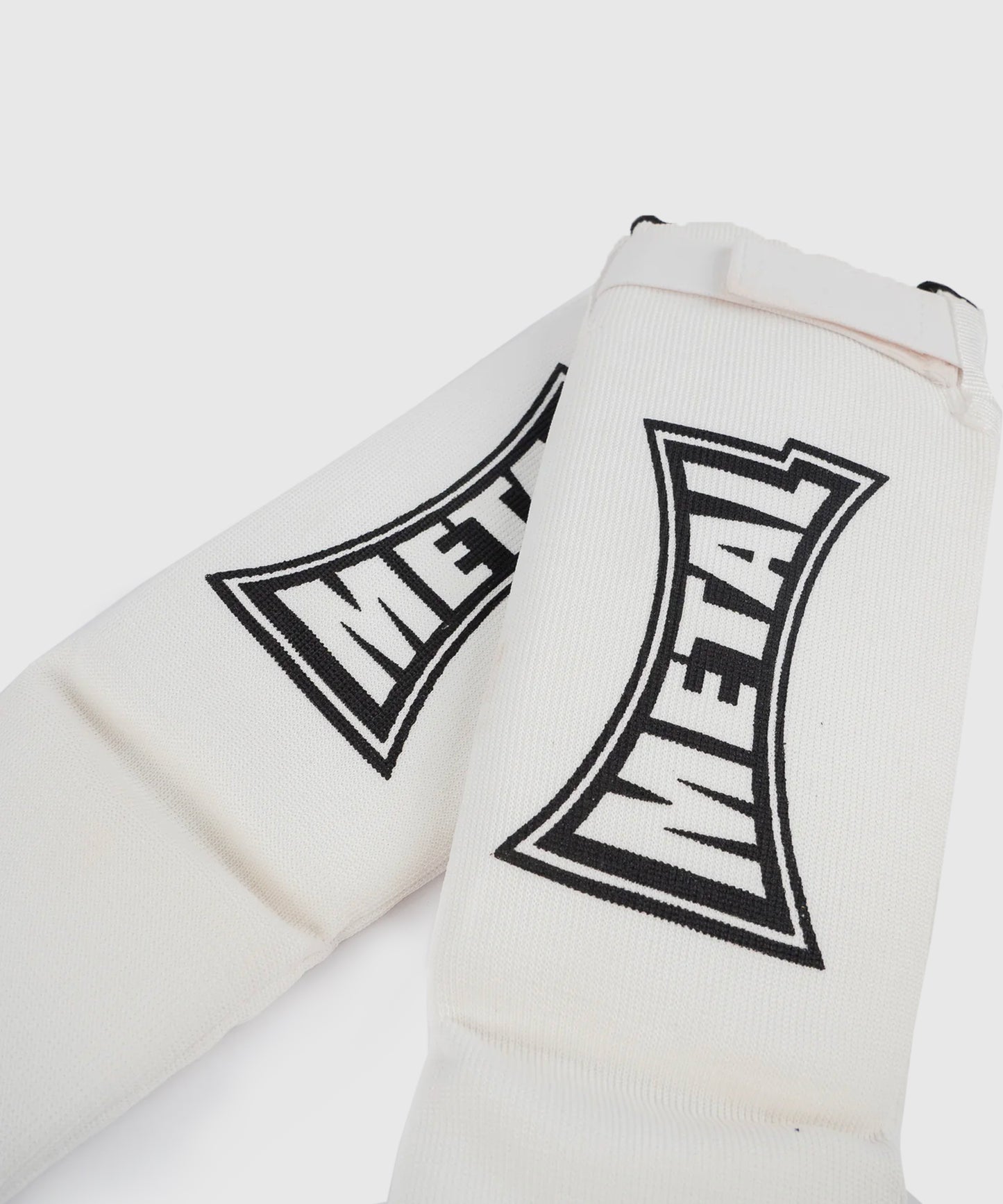 Metal Boxe Protege Tibia+Pied Cotton - White