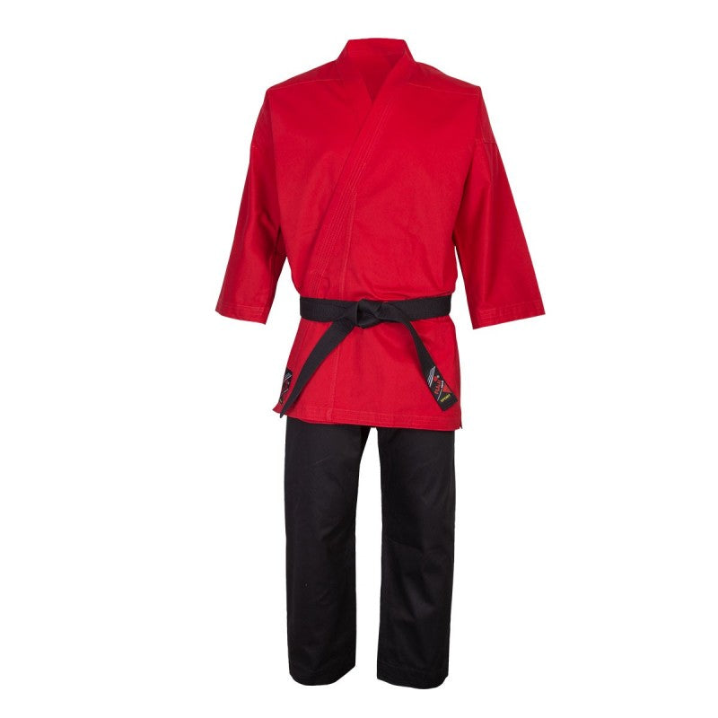 Fuji Mae Selbstverteidigungs-Kimono - Rote Jacke / Schwarze Hose
