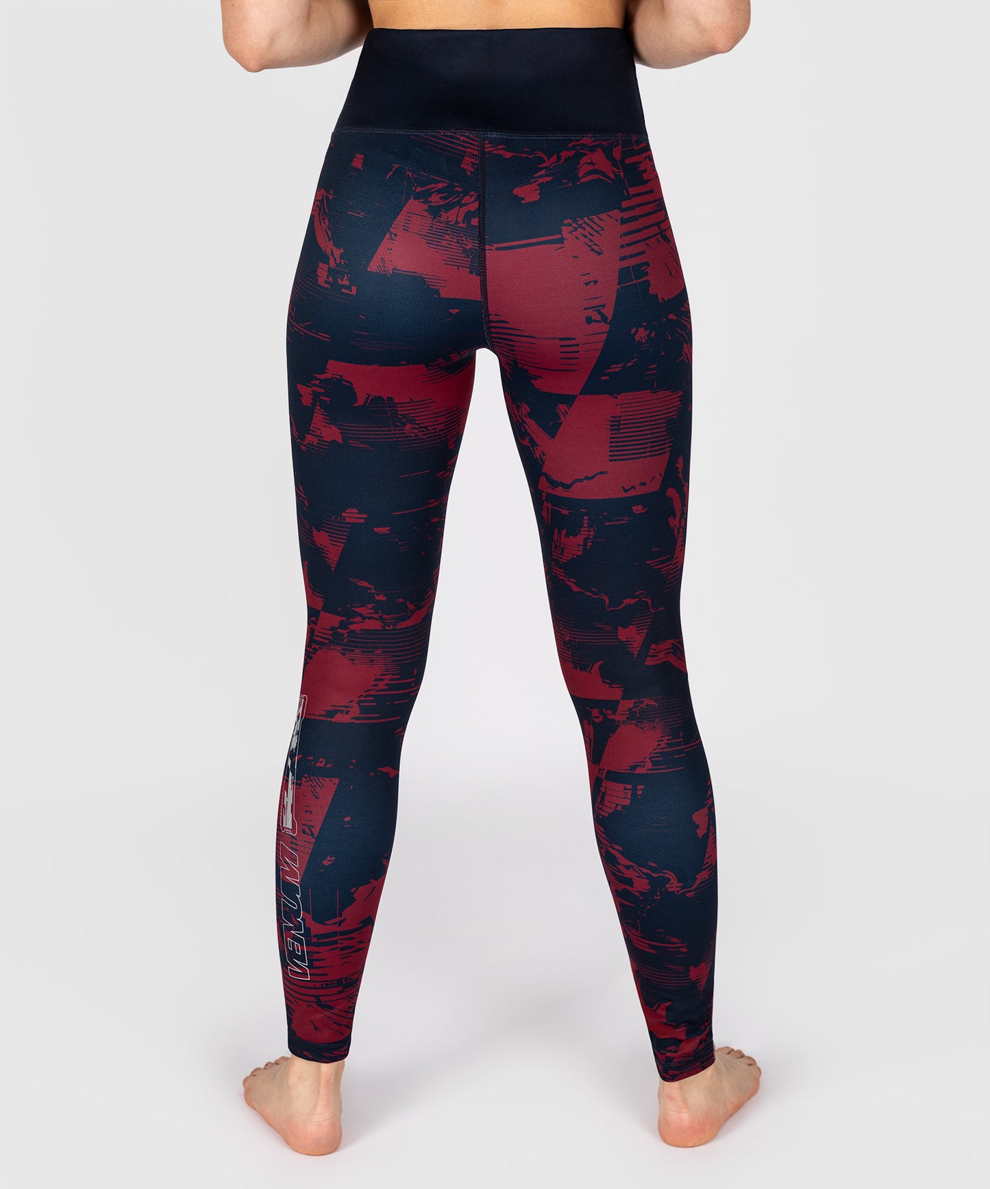 UFC Zenith by Venum Authentic Fight Week Legging Donna - Blu navy/Bordeaux/Argento