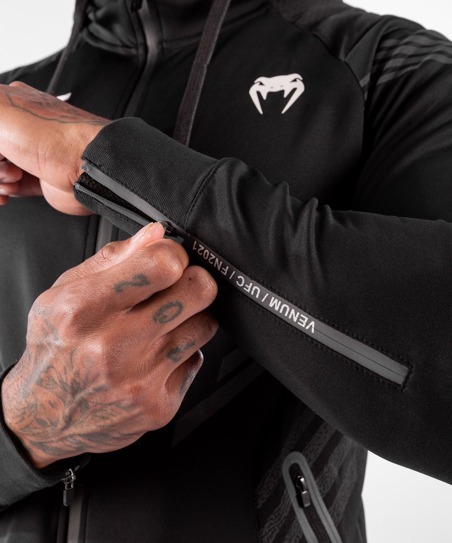 Sweatshirt à Capuche Homme UFC Venum Authentic Fight Night - Noir