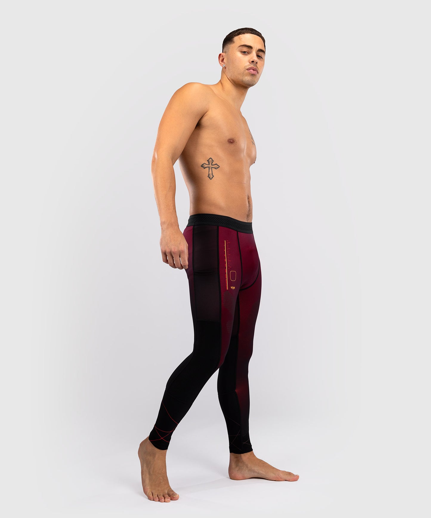 Venum Tactical XT Compression Pants - Black/Bordeaux/Gold