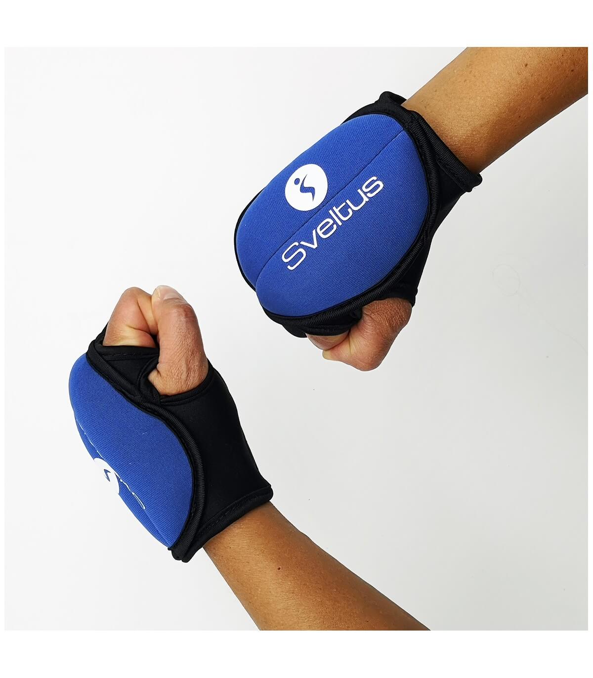 Sveltus Piloxing Handschuhe - 500 g - 2er Set - Blau/Schwarz