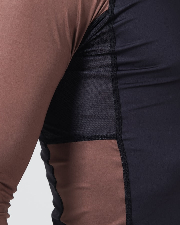 Rashguard À Manches Longues Kingz Ranked Performance V2 - Marron