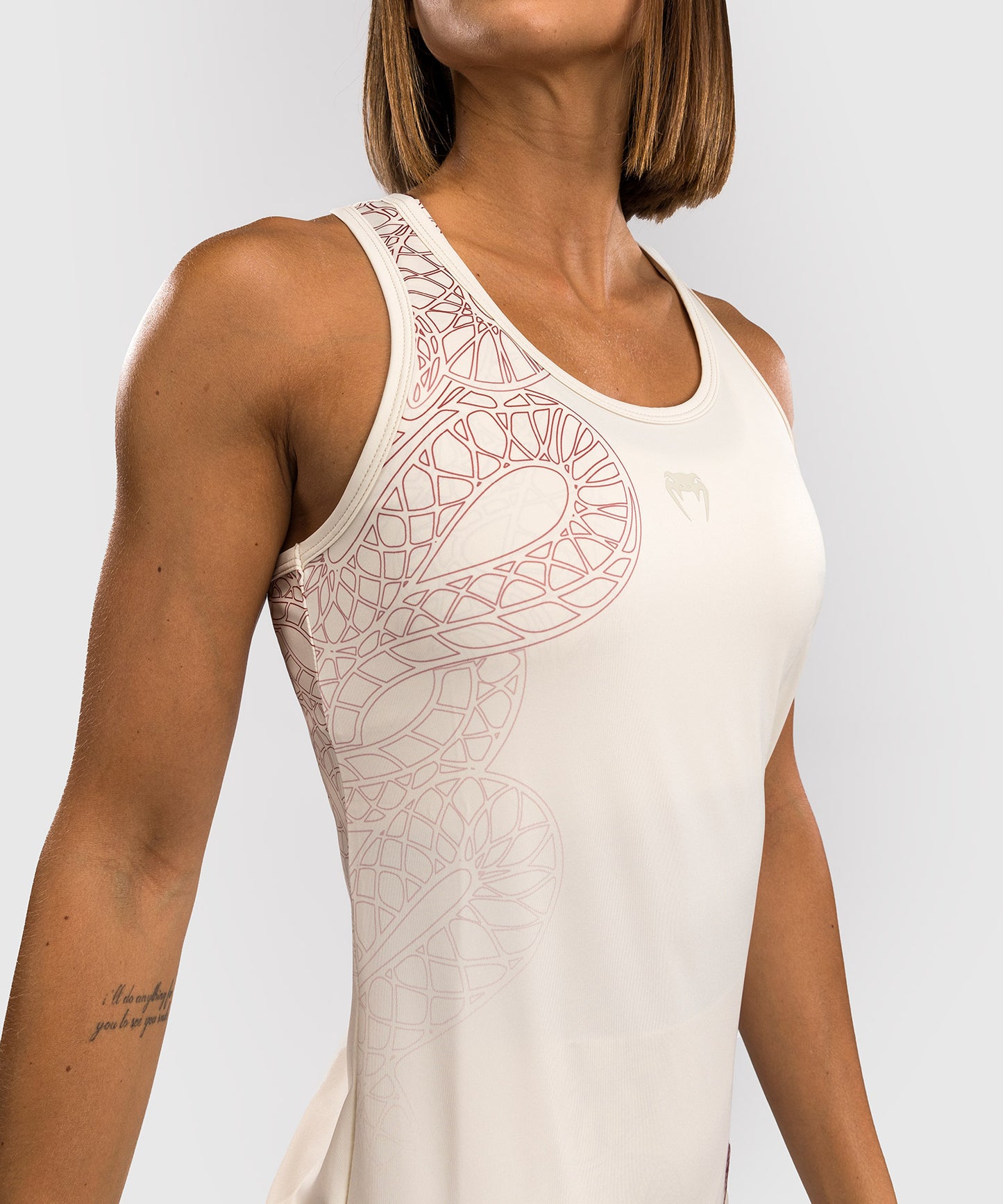 Venum Serpenti Women's Tank Top - Ivory/Bordeaux