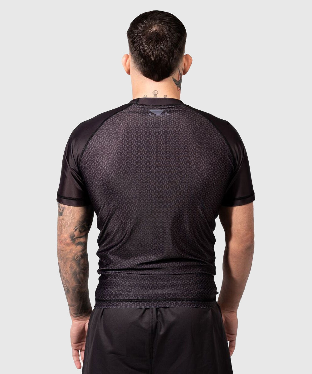 Bad Boy No-Gi Rashguard a Maniche Corte - Nero/Nero