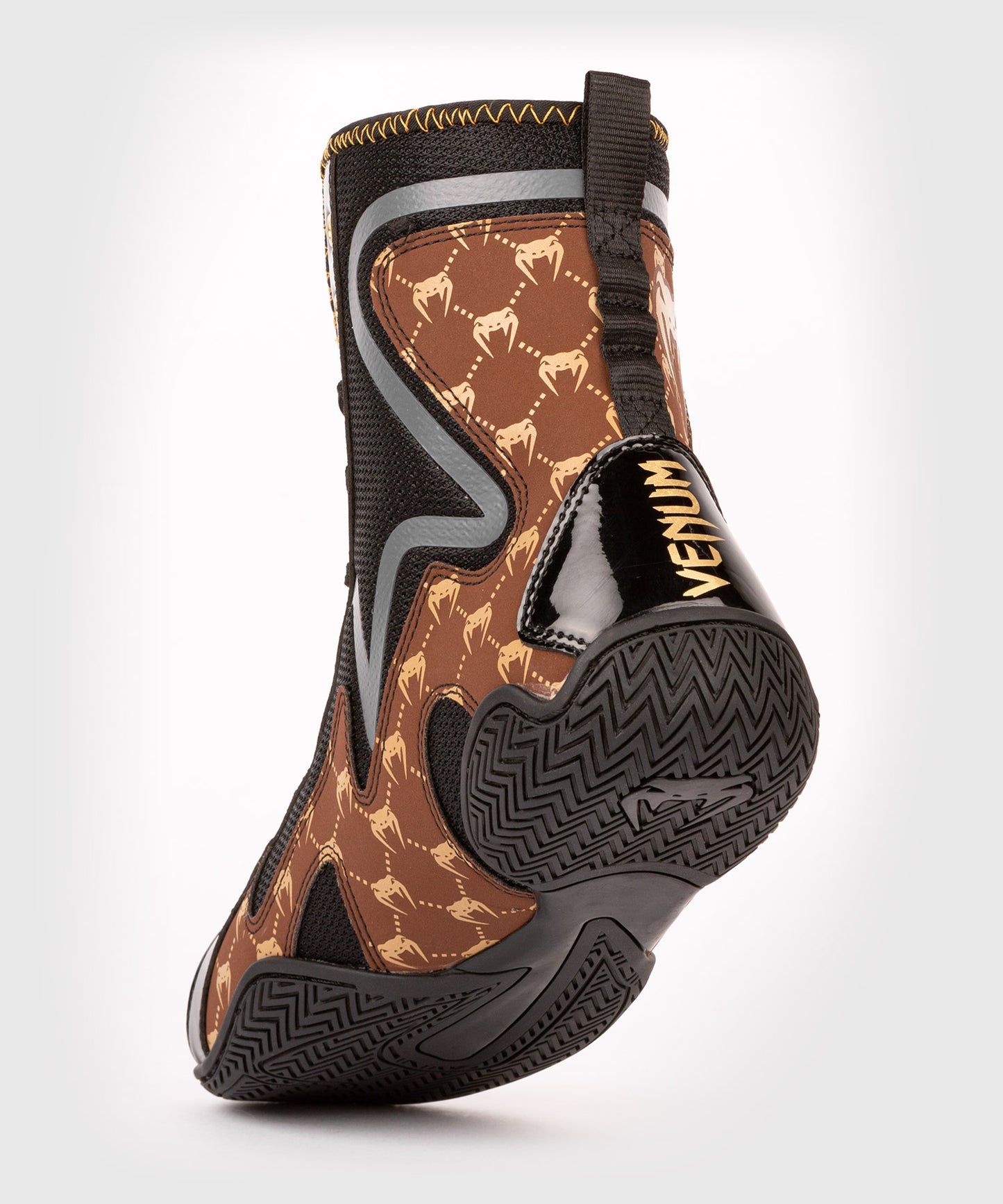Chaussures de Boxe Venum Elite Evo Monogram - Noir/Marron