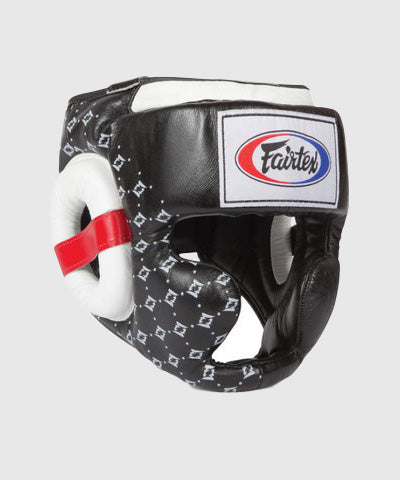 Fairtex HG10 Boxing Headgear Black – Dragon Bleu - Main Image