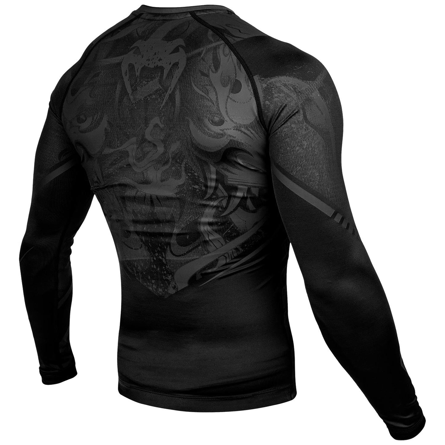 Rashguard Venum Devil - Manches longues - Noir/Noir