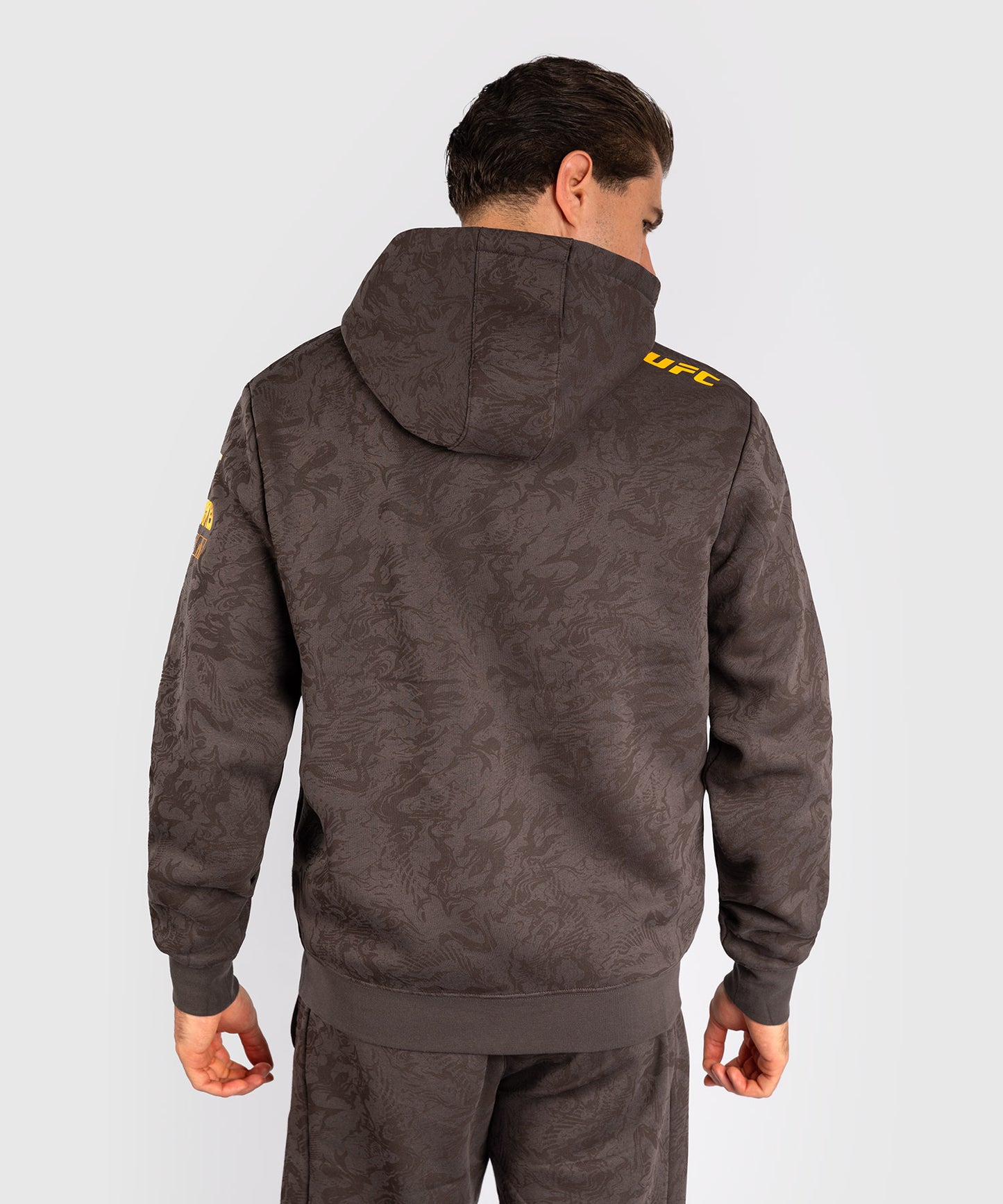 Sweatshirt à Capuche pour Hommes UFC Fusion by Venum Fight Week - Marron Terrestre
