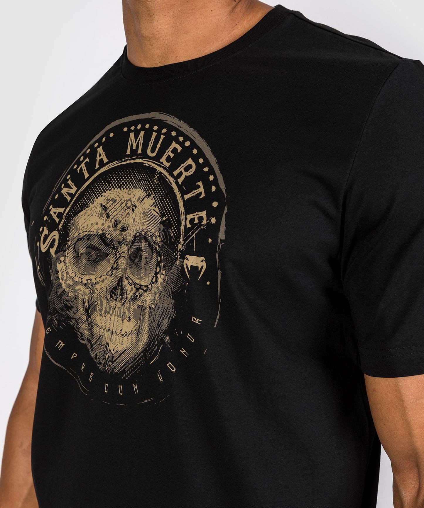Santa Muerte Dark Side Venum T-shirt - Black/Brown