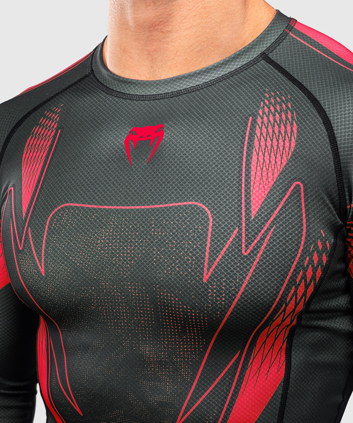 Venum Amazonia Reborn Maglia a compressione a maniche lunghe - Nero/Rosso