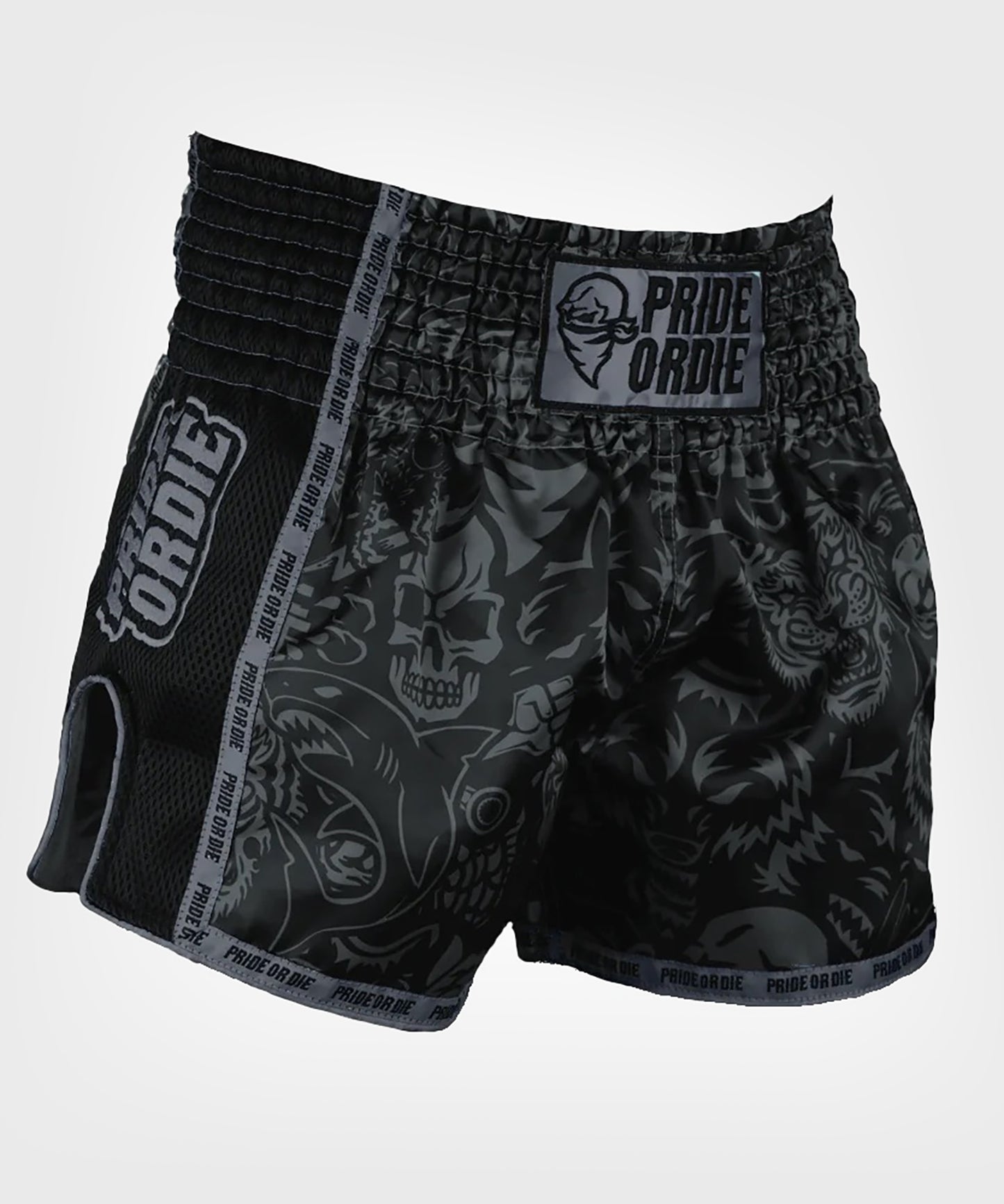 Muay Thai Shorts Pride Or Die Ferocity - Schwarz