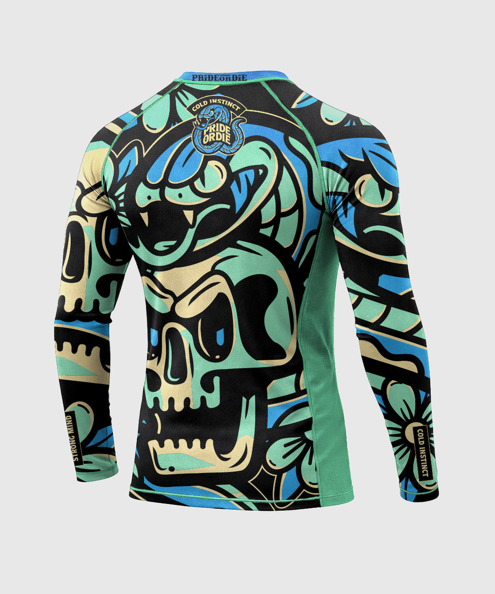 Pride Or Die Cold Instinct Long-Sleeve Rashguard - Blue