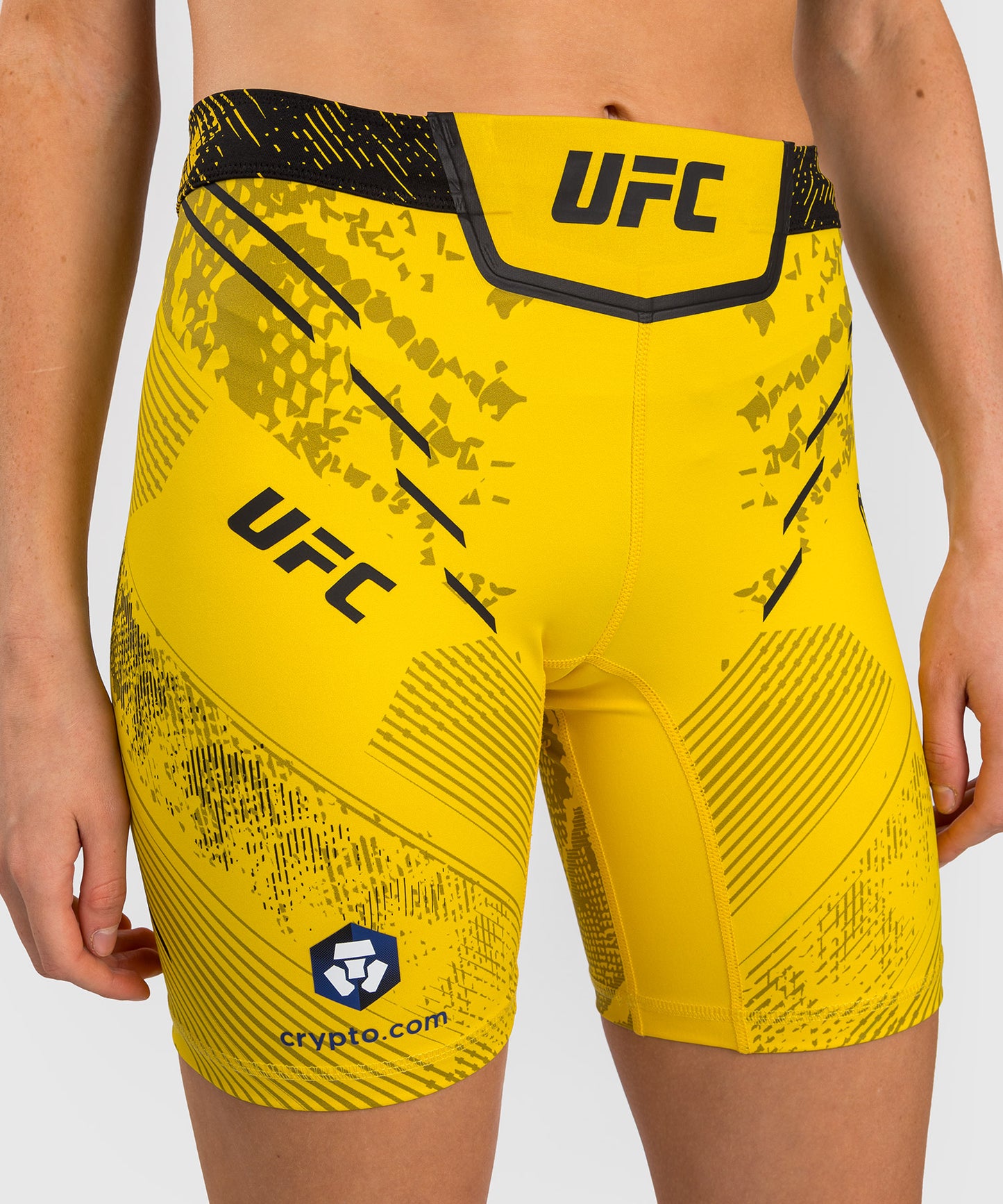 Short de compression Long Fit pour Femmes UFC Adrenaline by Venum Authentic Fight Night - Jaune