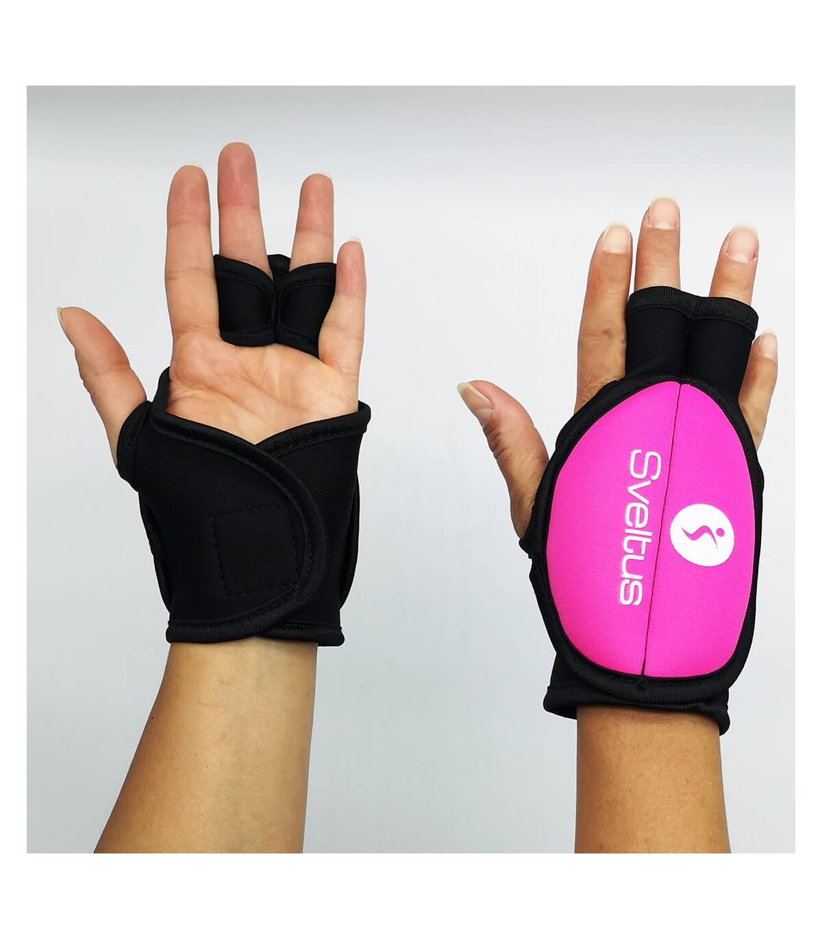 Gants de Piloxing Sveltus - 250 g - Lot de 2 - Rose/Noir