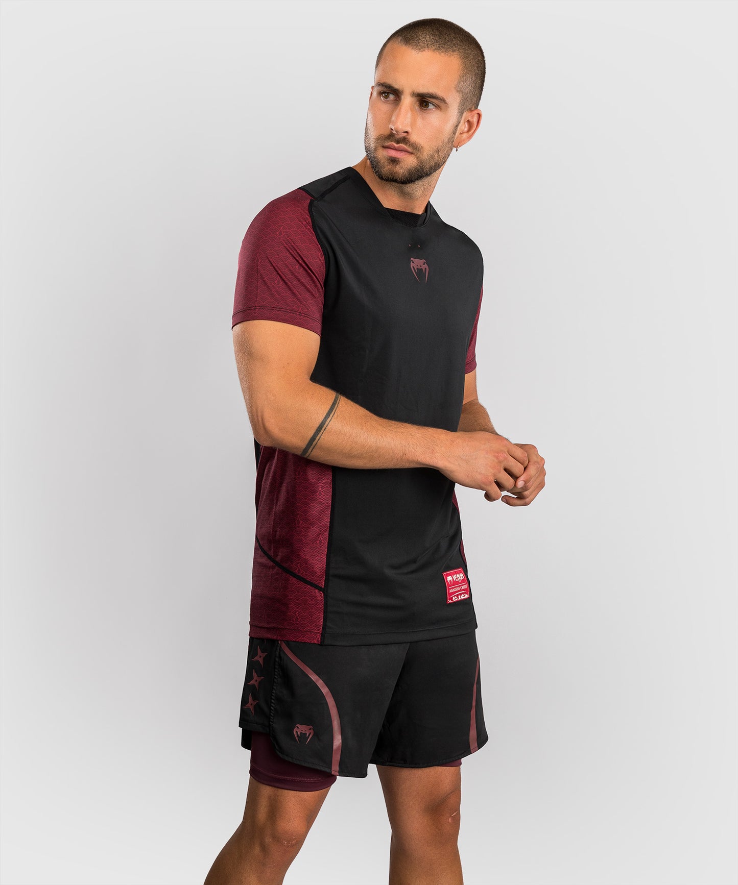 Men's Dry-Tech T-Shirt Venum x Assassin's Creed : Shadows - Bordeaux/Black