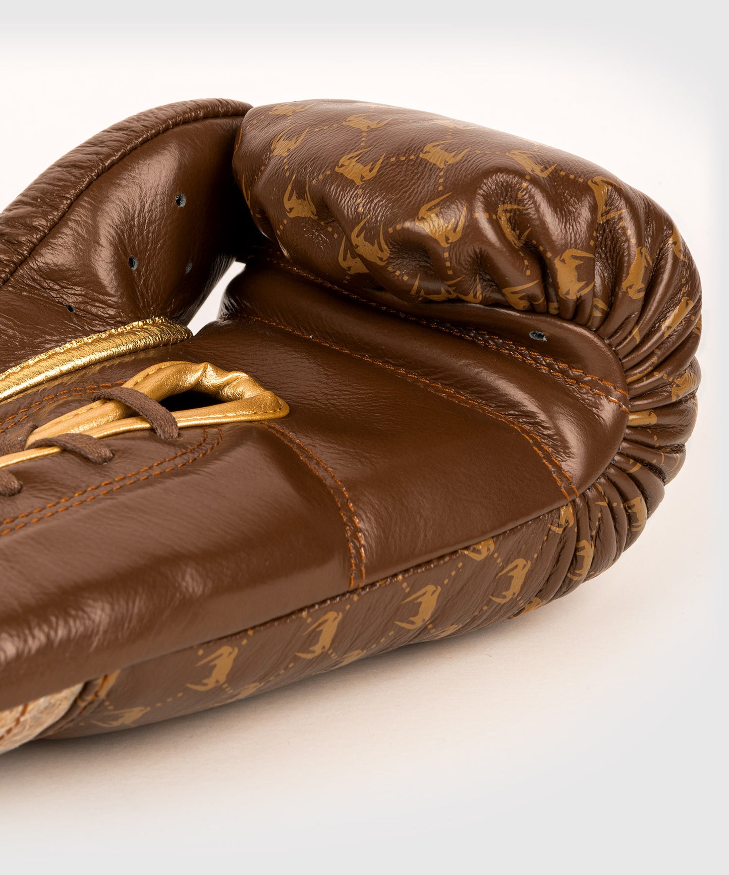 Gants de Boxe Pro avec Lacets Venum Coco Monogram - Marron Grizzly