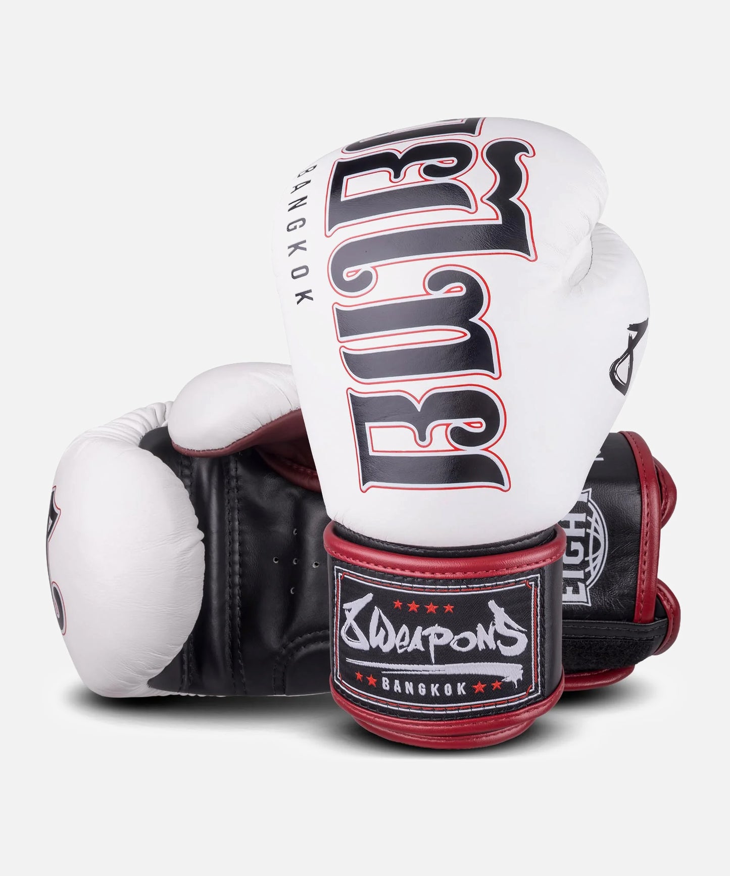 8 Weapons Bangkok Boxhandschuhe - Weiß/Schwarz
