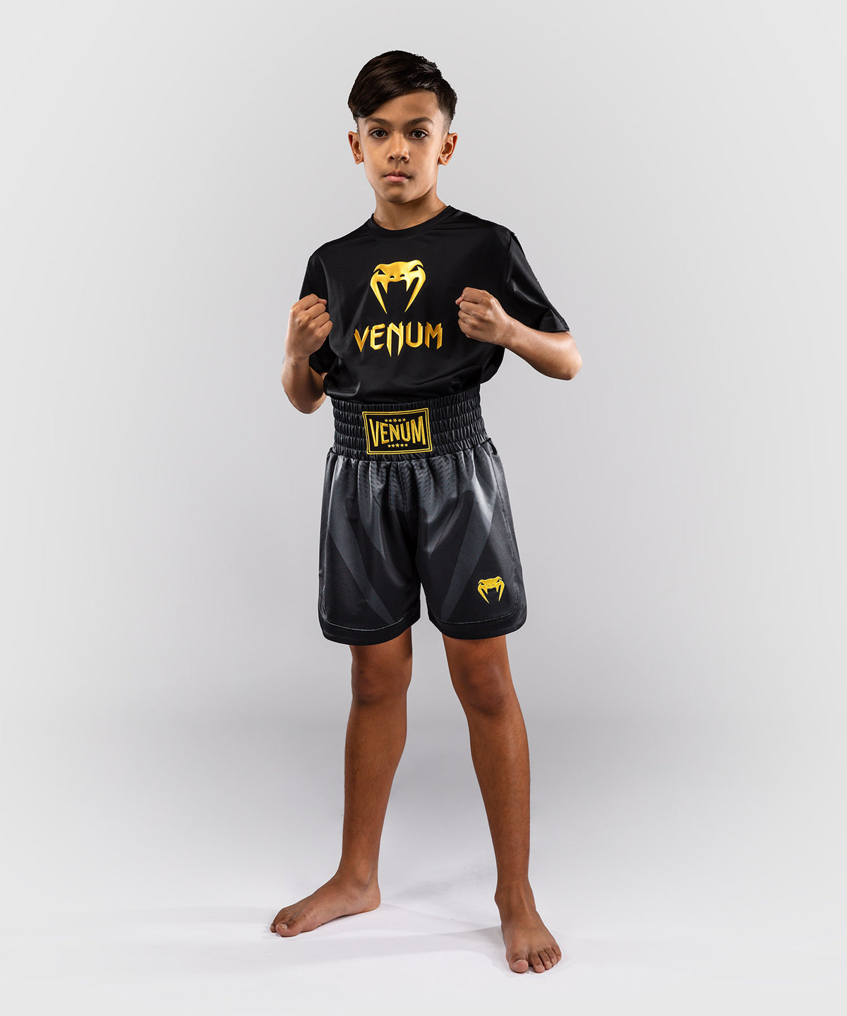 Short de boxe pour Enfant Venum Attack - Noir/Or