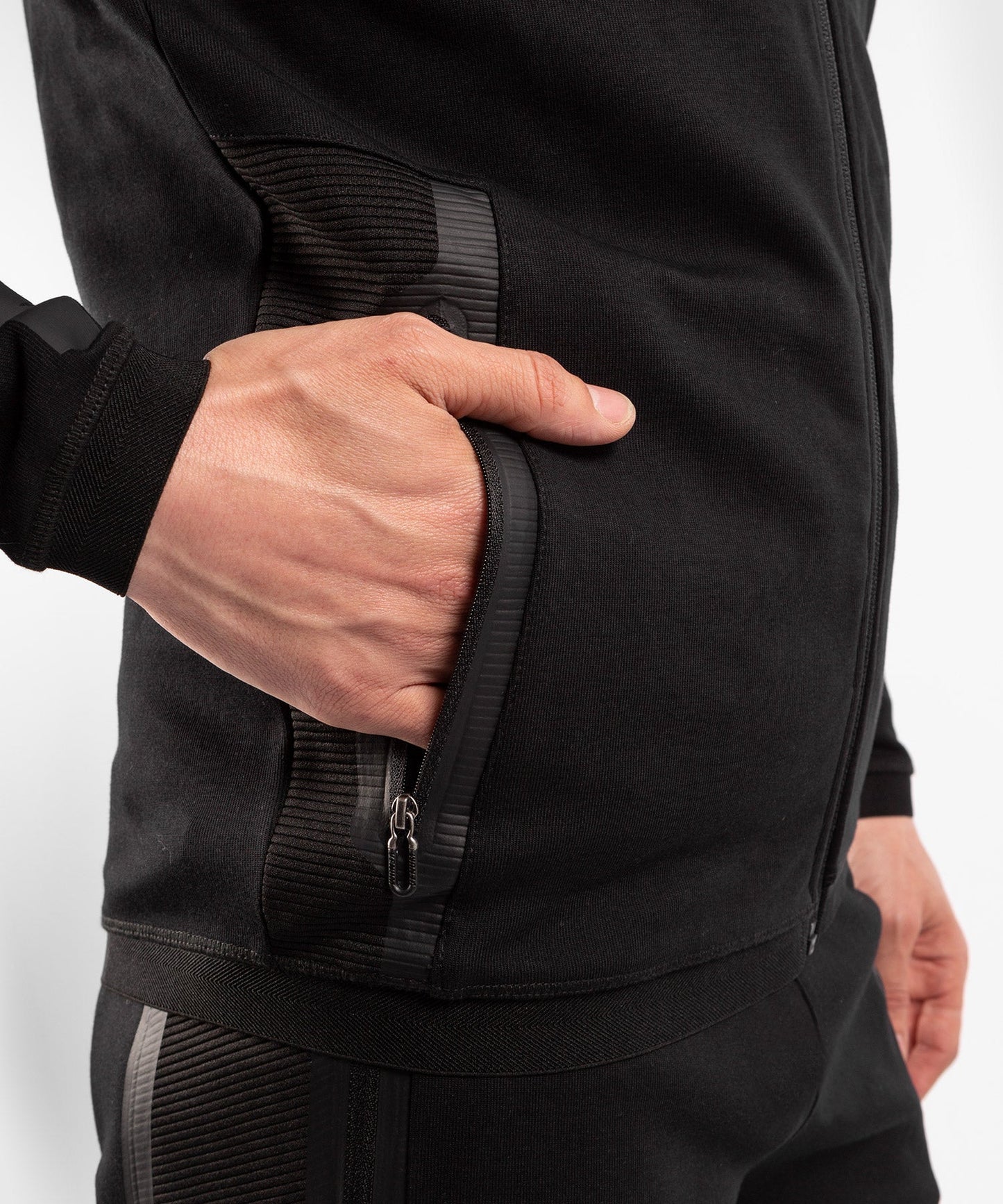 Venum Laser Evo 2.0 Kapuzen-Sweatshirt - Schwarz/Schwarz