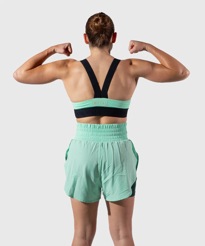 Metal Boxe Deep Waters Pantalones de Combate 2 en 1 de Mujer - Verde