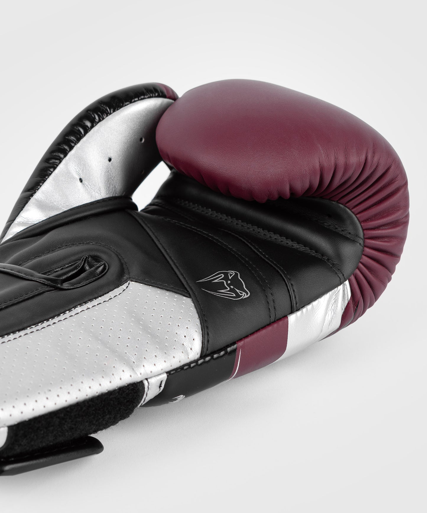 Gants de Boxe Venum Elite Evo - Rouge Bordeaux/Argent