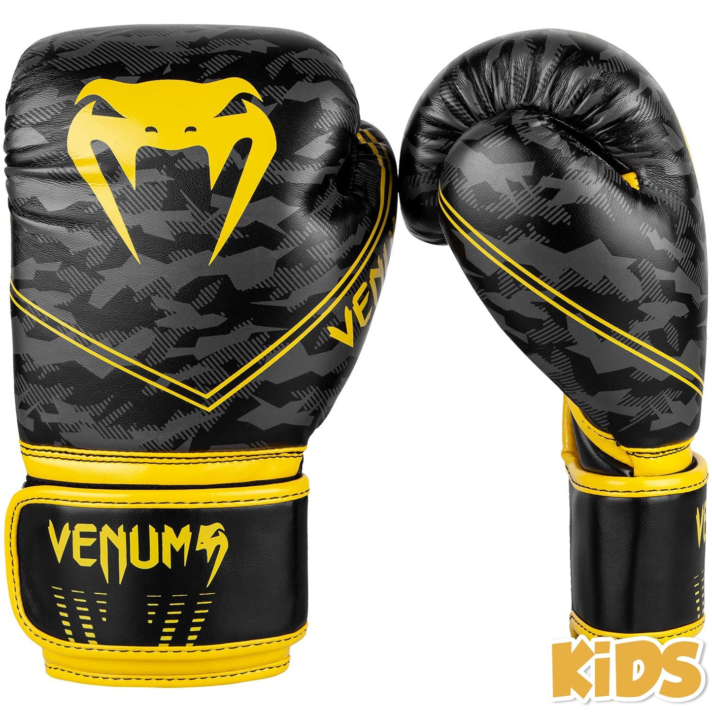 Venum Okinawa 2.0 Kids Boxing Gloves - Black/Yellow
