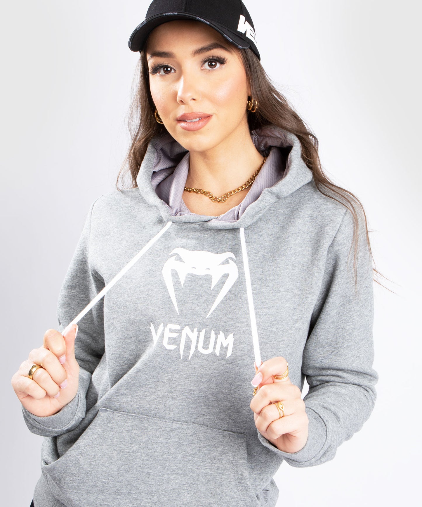 Venum Classic Kapuzen-Sweatshirt - Für Frauen - Hellgrau Meliert