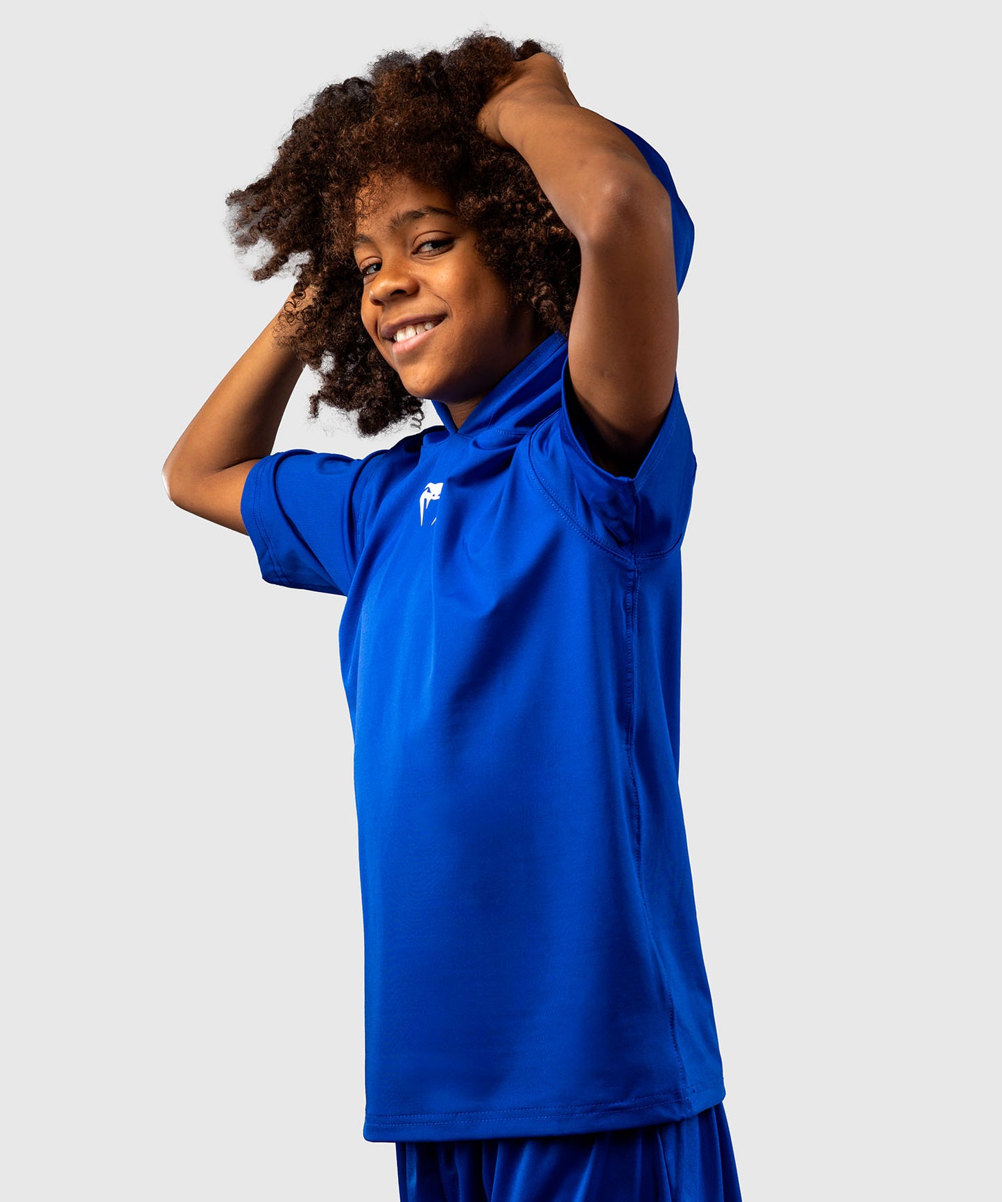 Sweat à capuche à manches courtes Dry Tech pour Enfants Venum Elite - Bleu Royal
