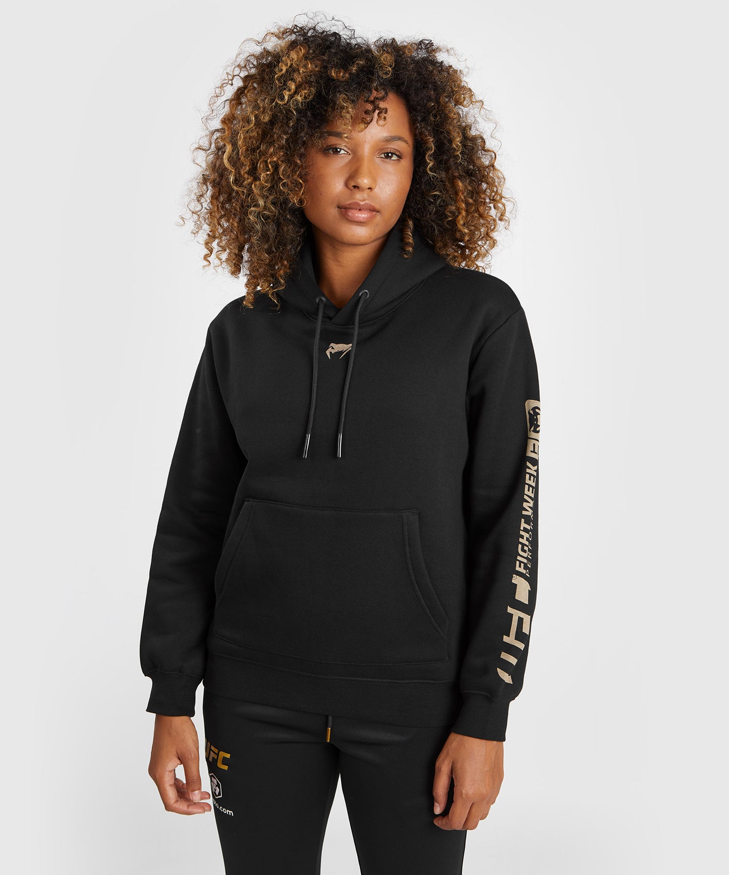 Sweatshirt à capuche pour Femmes UFC Adrenaline by Venum Fight Week - Noir