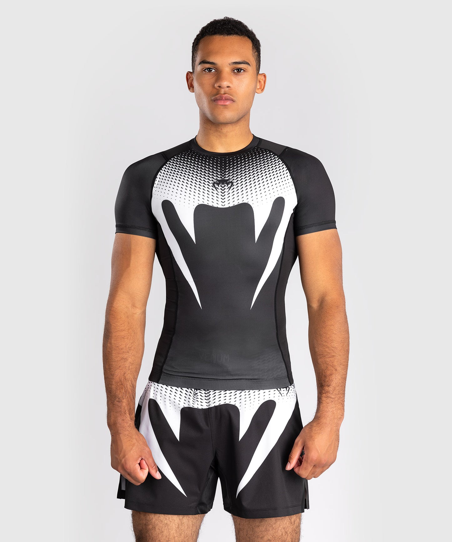 Venum No Gi Rashguards - Nero/Bianco