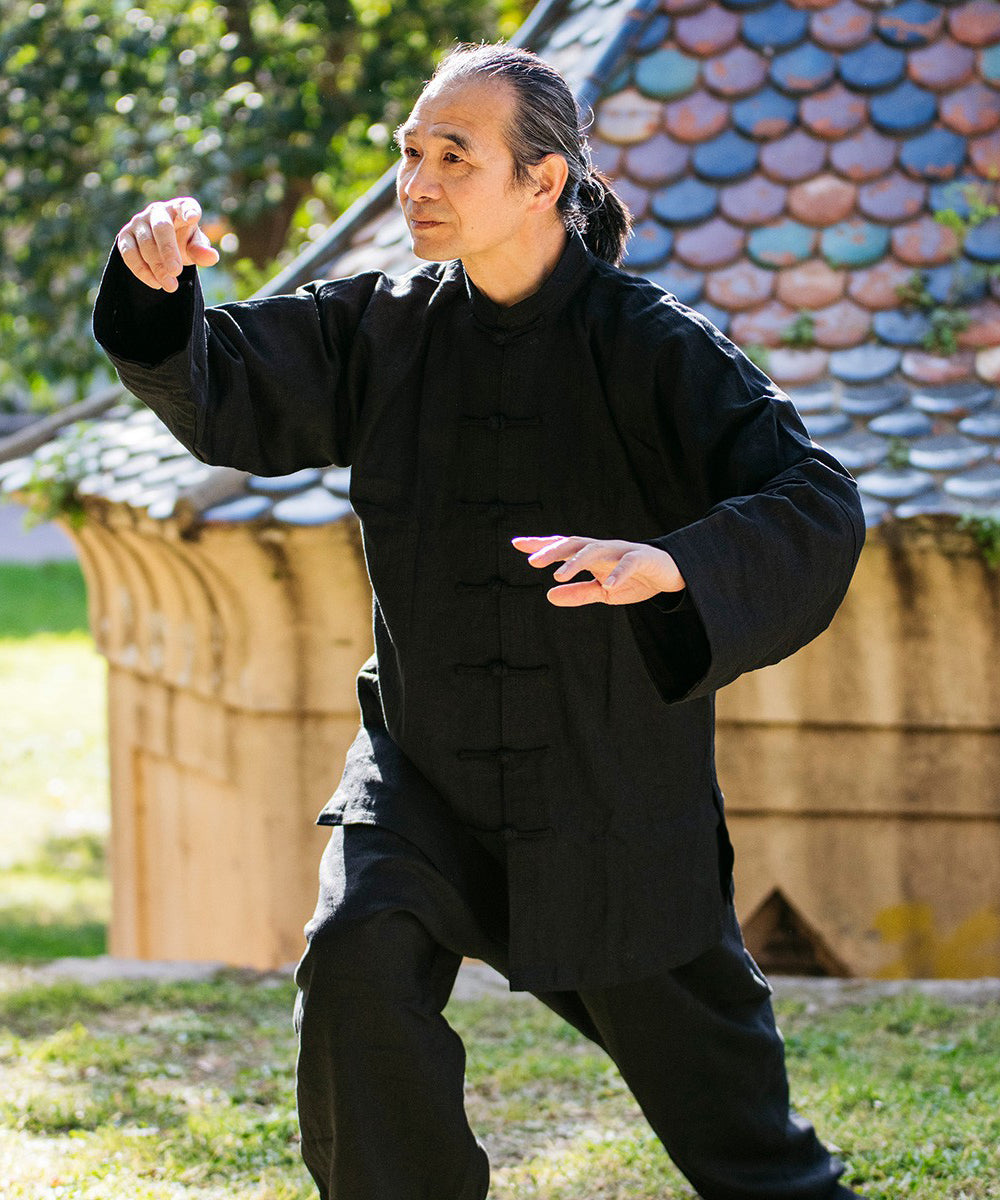 Veste de Kung-Fu en lin Fujimae