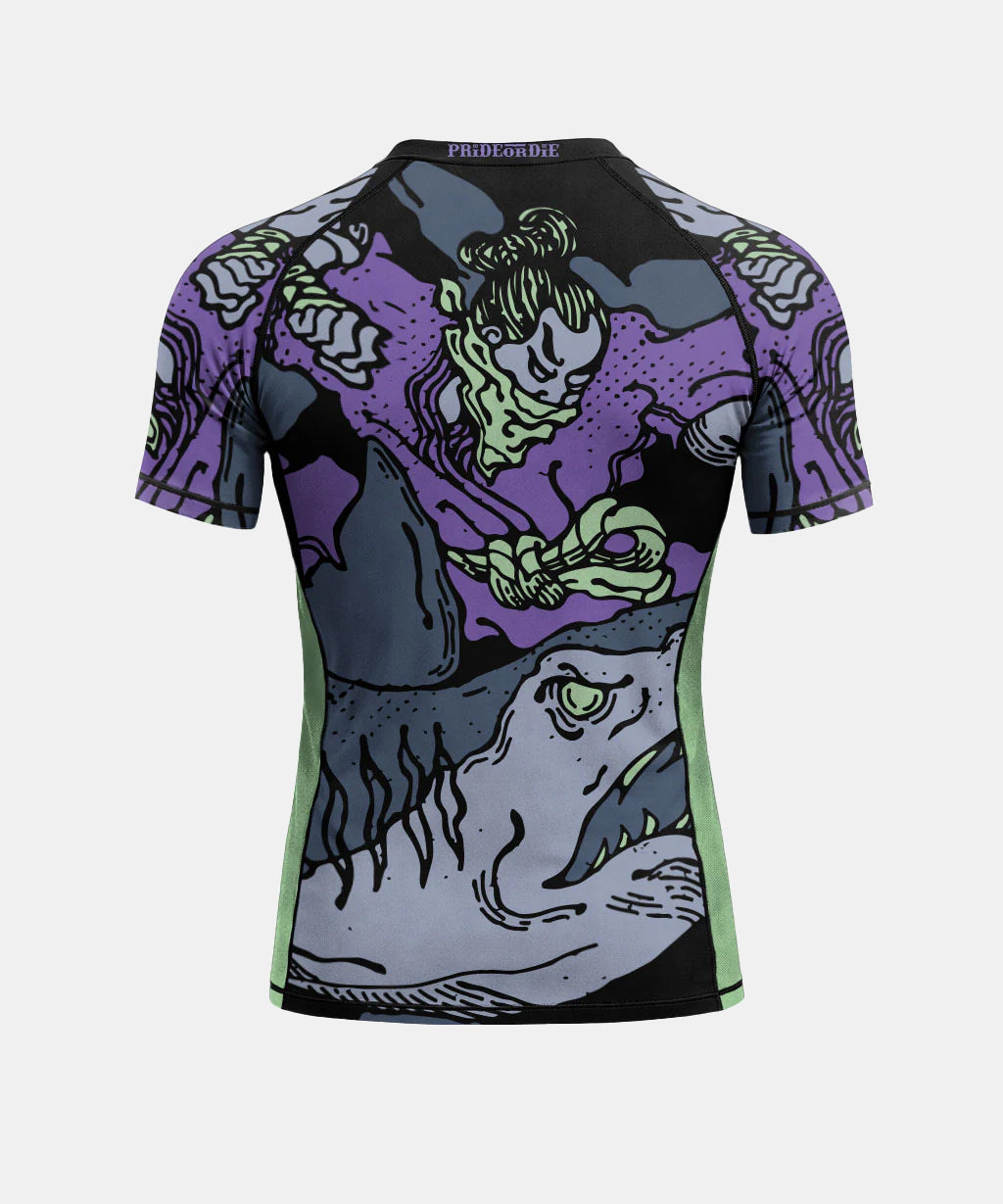 Pride Or Die Dangerous Water V.2 Short Sleeve Rashguard - Black