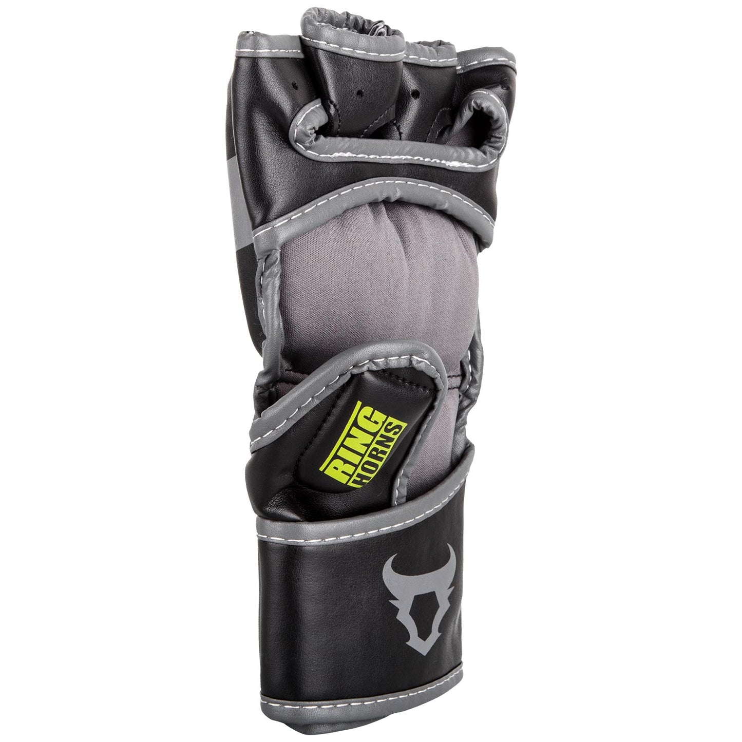 Gants de MMA Ringhorns Charger - Noir/Jaune Fluo