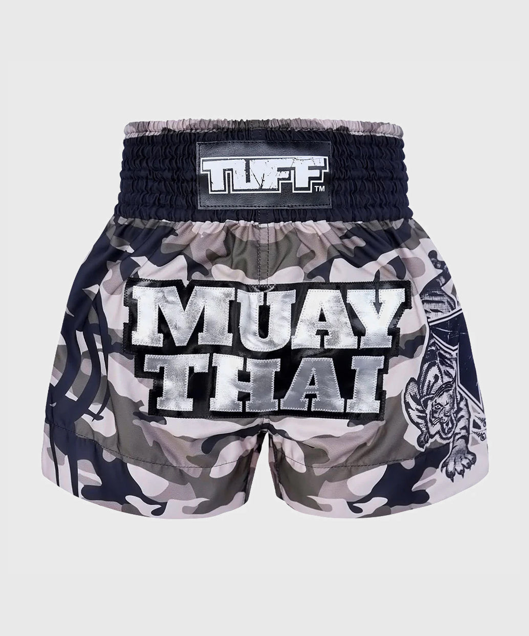 Short de Muay Thai Tuff Grey Military Camouflage - Gris – Dragon Bleu