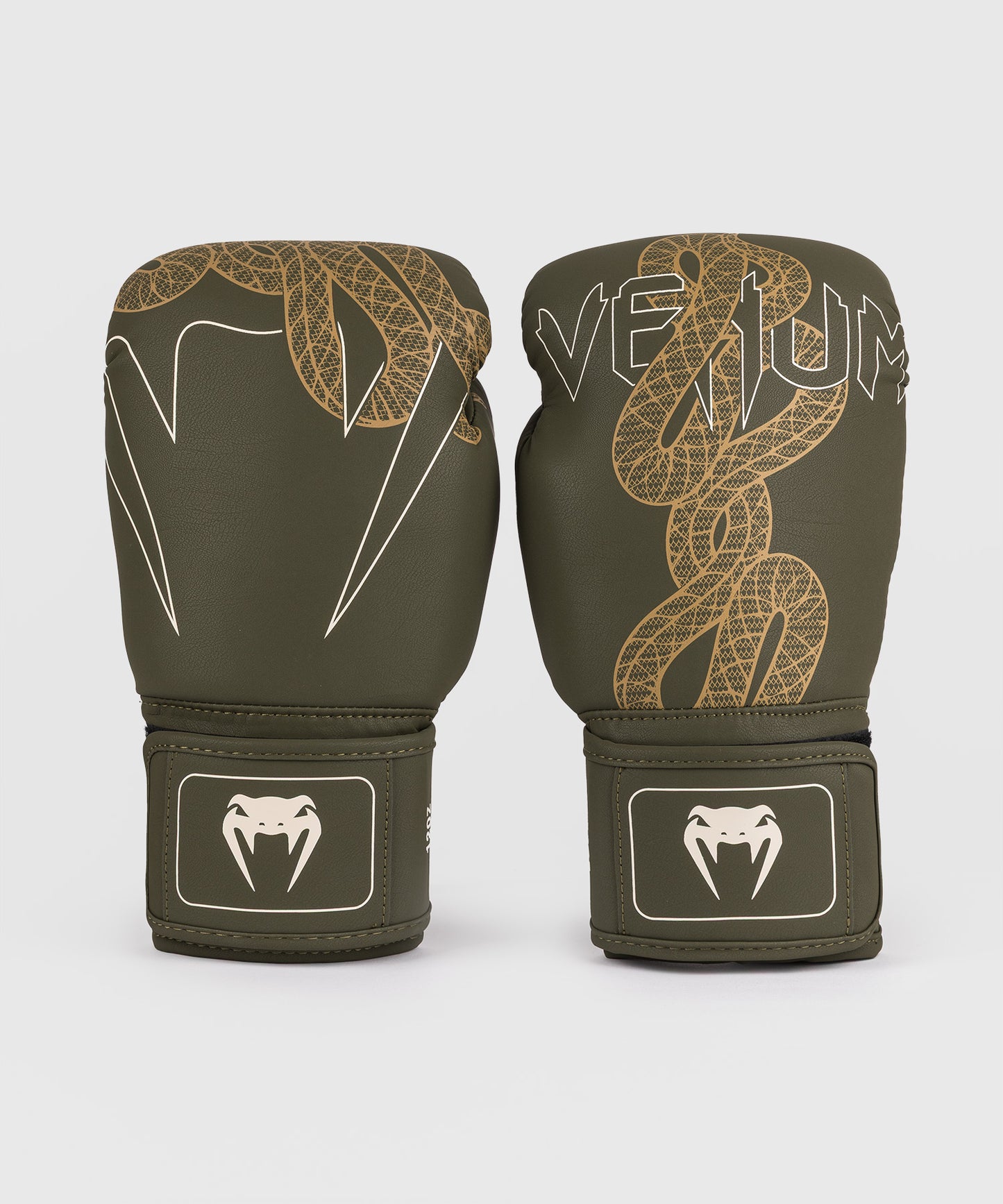 Gants de Boxe Venum Serpenti – Kaki/Bronze/Ivoire