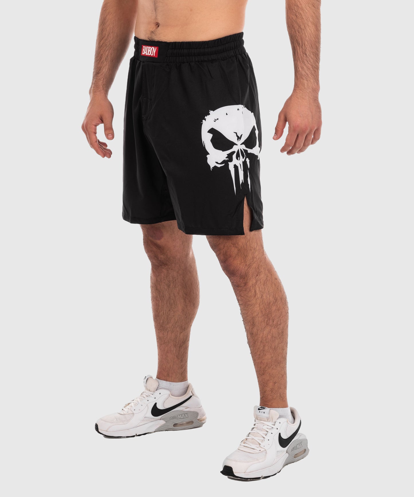 Bad Boy Guillotine Fightshorts - Negro/Blanco