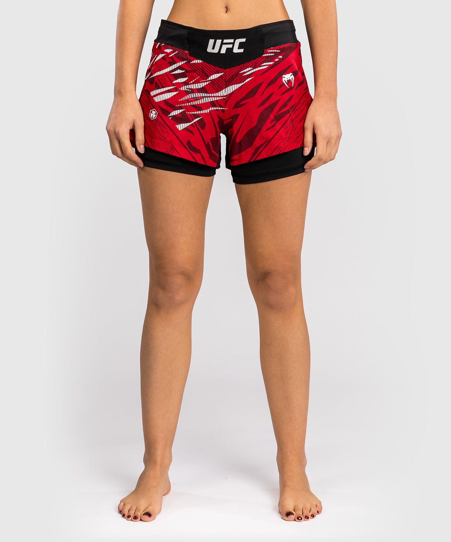 Women's UFC Fusion by Venum Authentic Fight Night Shorts - Red