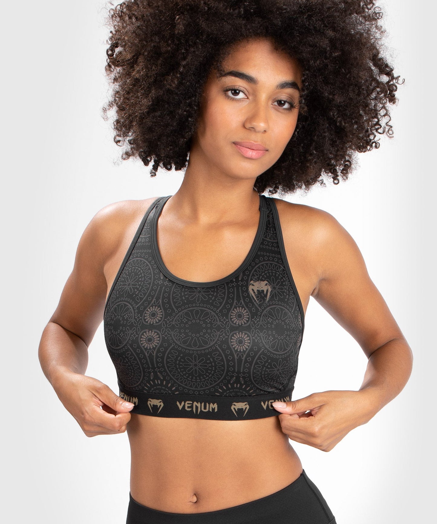 Venum Santa Muerte Dark Side Bra - Schwarz/Braun