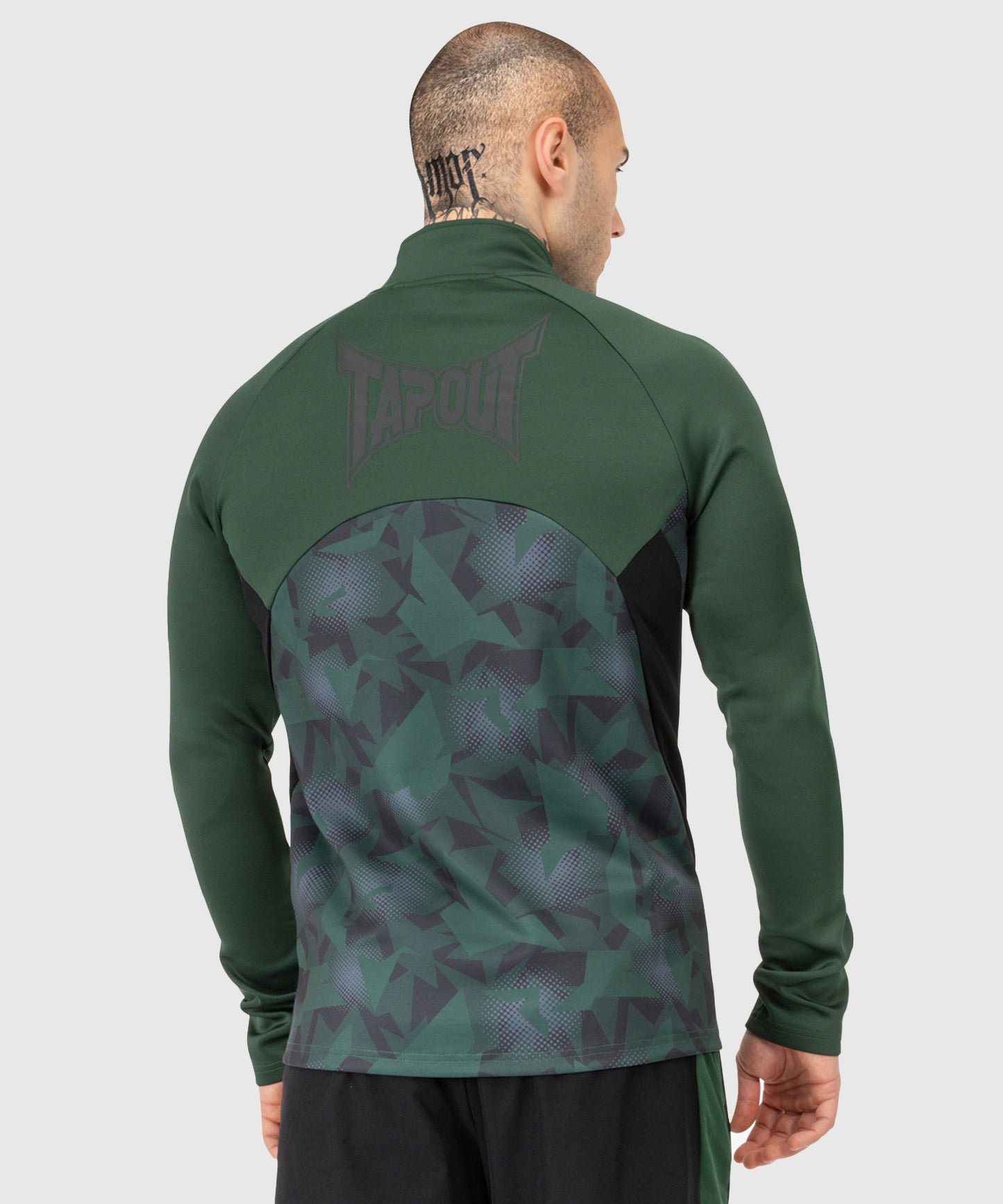 Tapout Training Long Sleeve T-Shirt – Green/Black