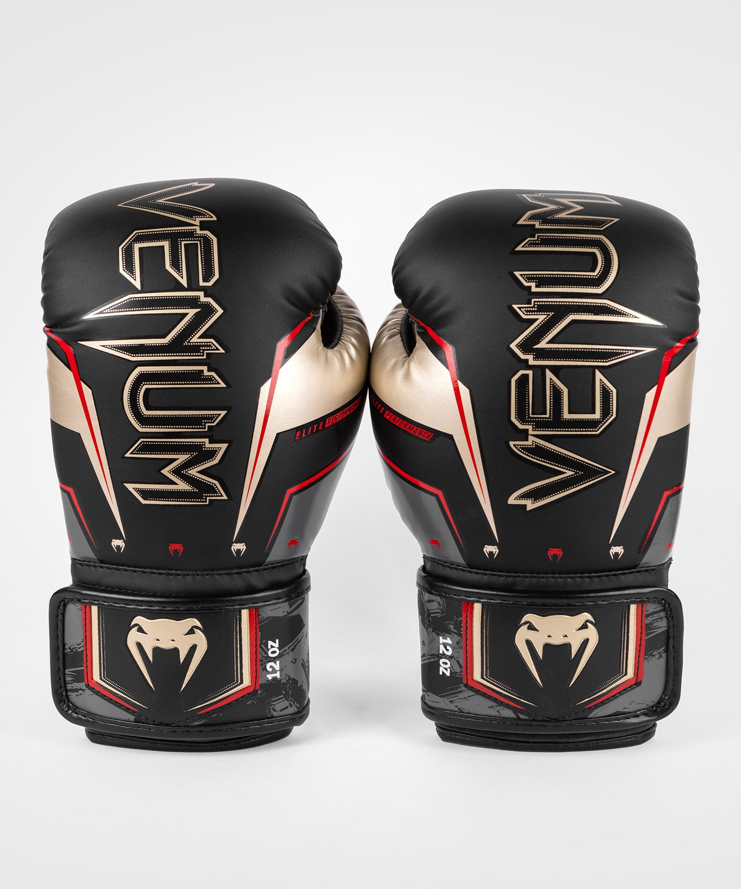 Gants de Boxe Venum Elite Evo - Noir/Or/Rouge