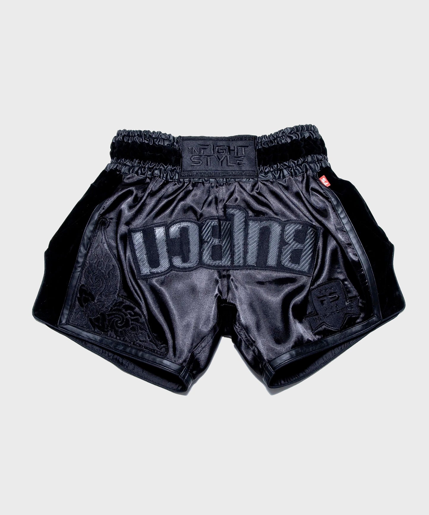 Muay Thai Infightstyle Shorts Fs Rt20 Retro - Black/Black