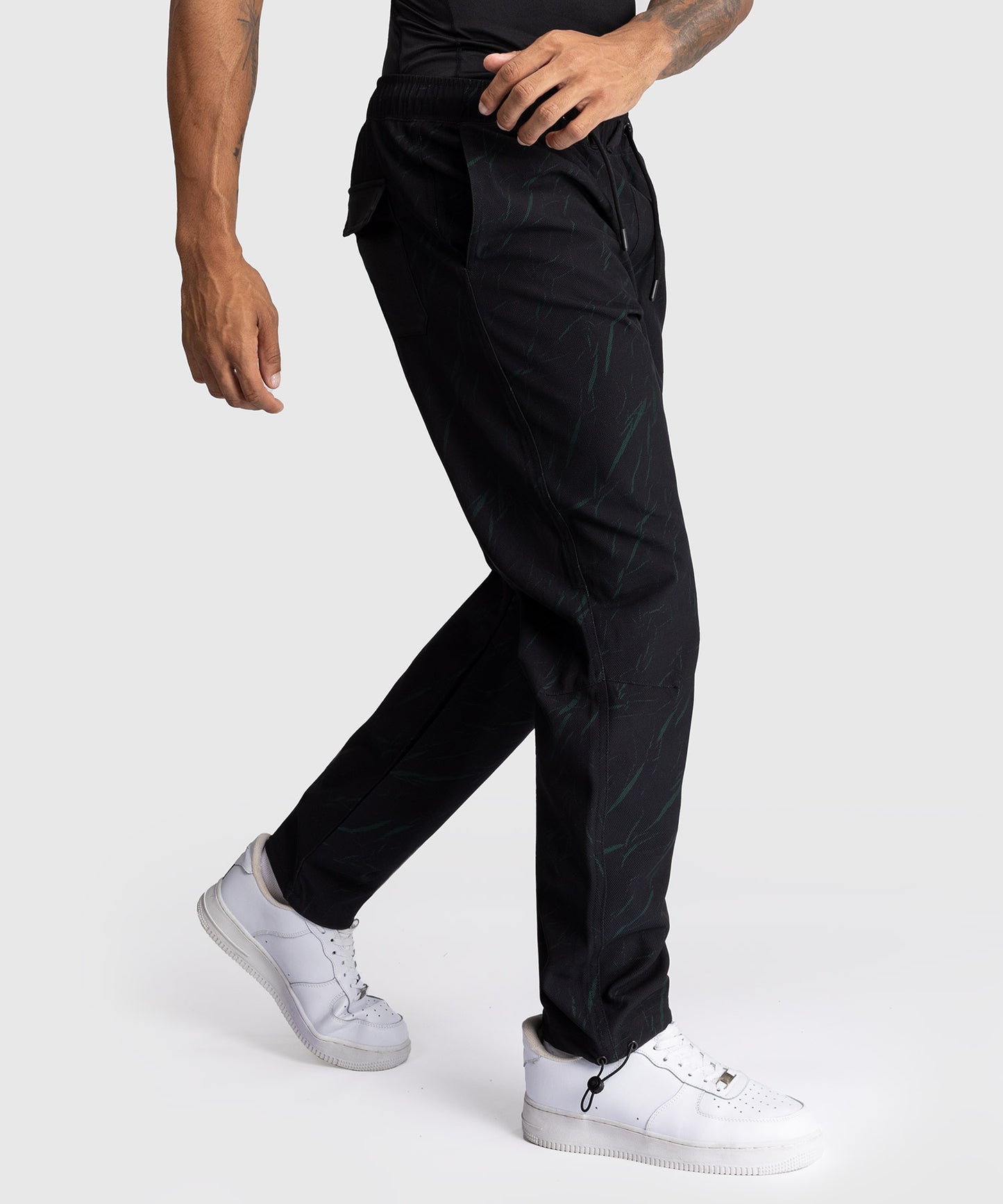 Venum Trooper Herren Jogginganzug - Schwarz/Waldgrün