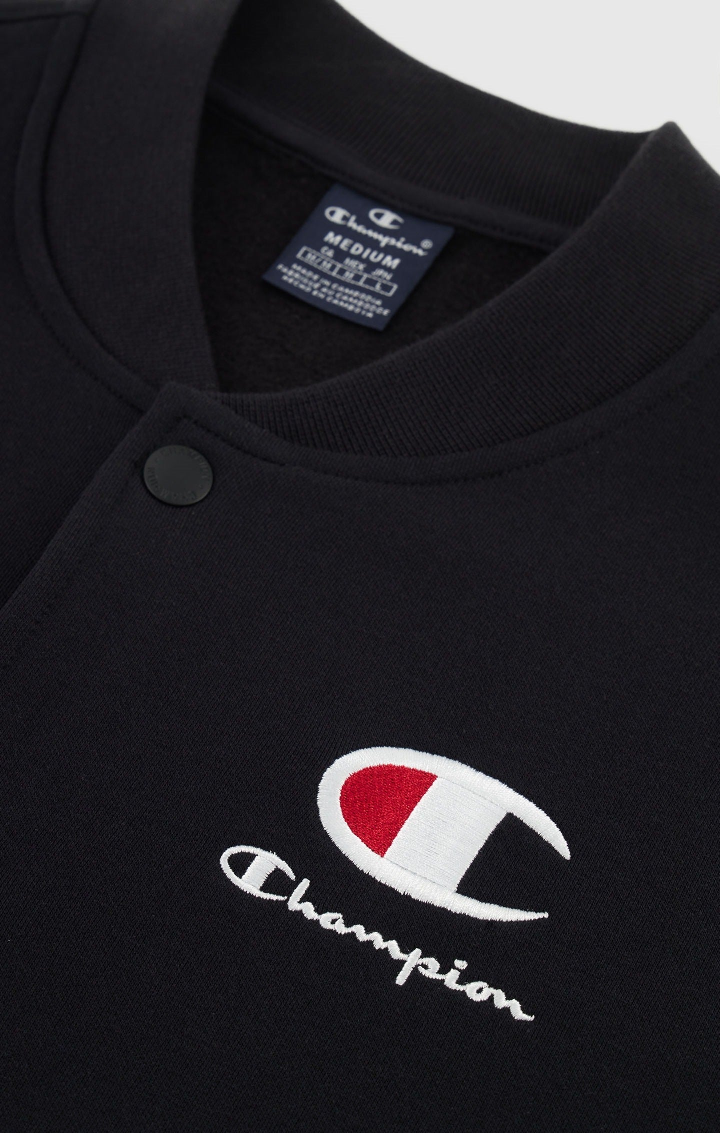 Veste Champion En Molleton Esprit Bomber - Noir