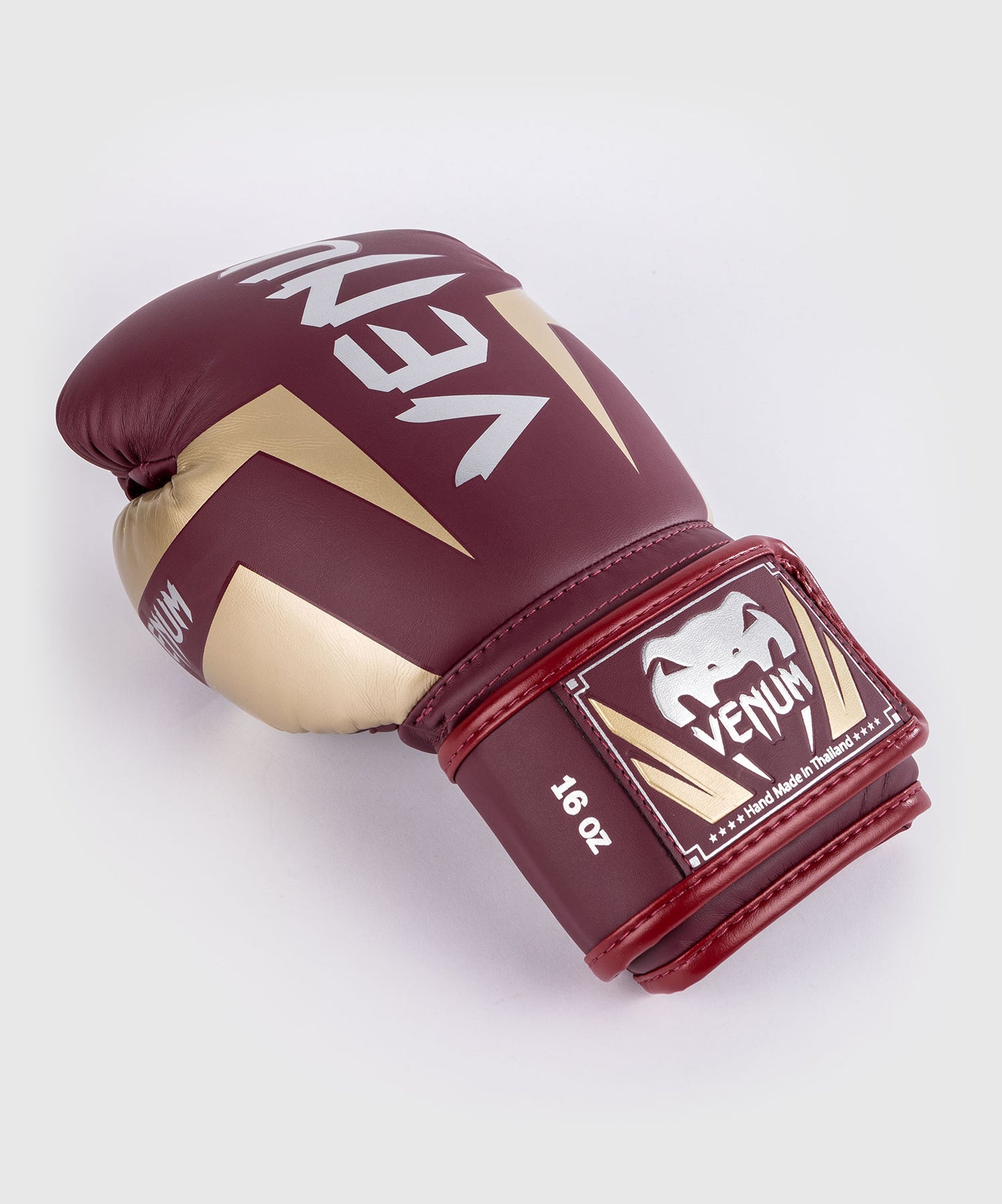 Gants de boxe Venum Elite - Rouge Bordeaux/Or