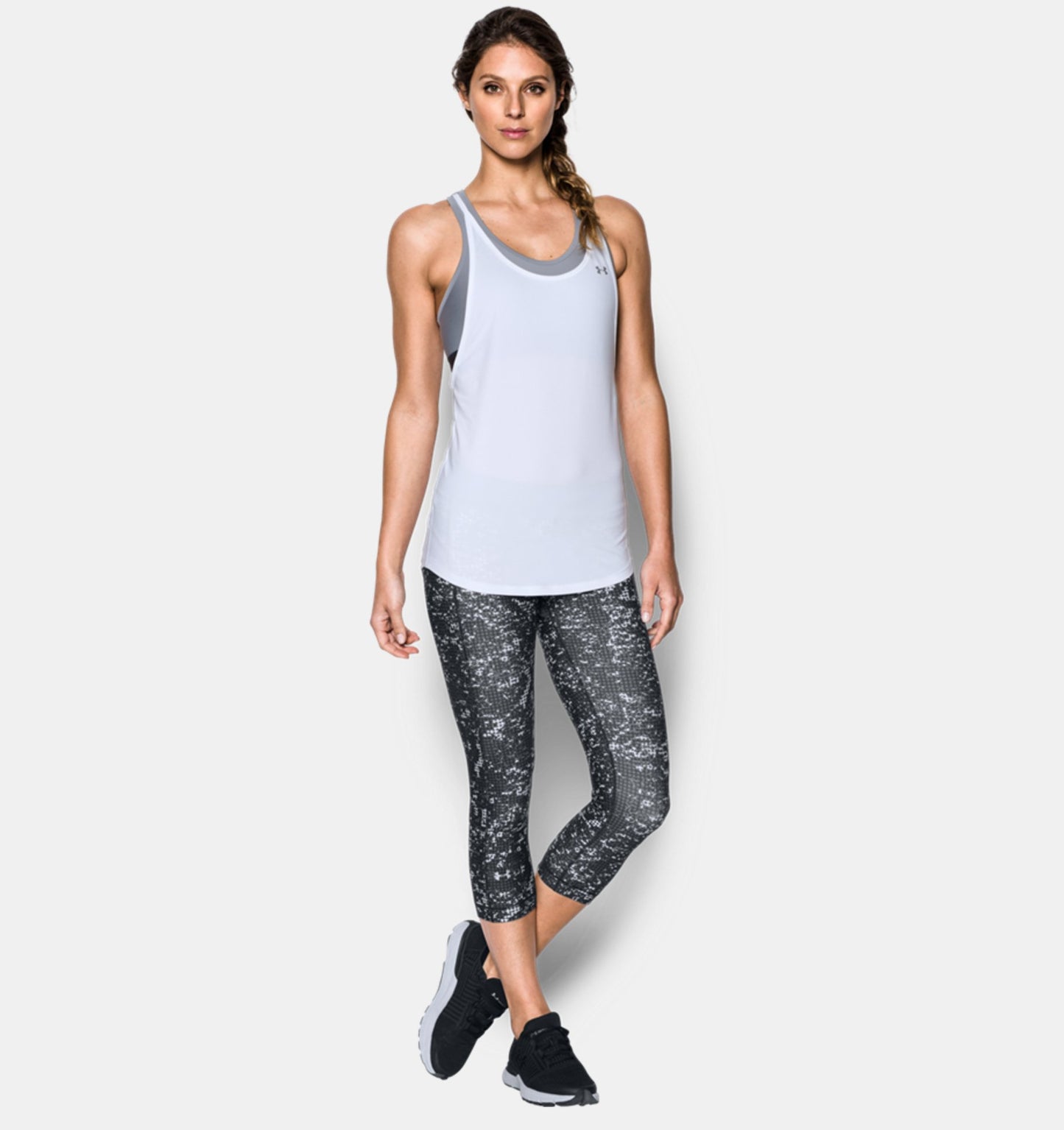 Corsaire imprimé Femme Under Armour HeatGear - Noir
