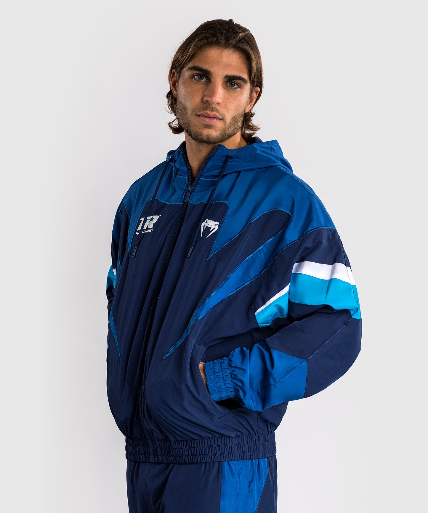 Veste à Capuche Venum x Top Rank Original pour Hommes - Bleu Marine