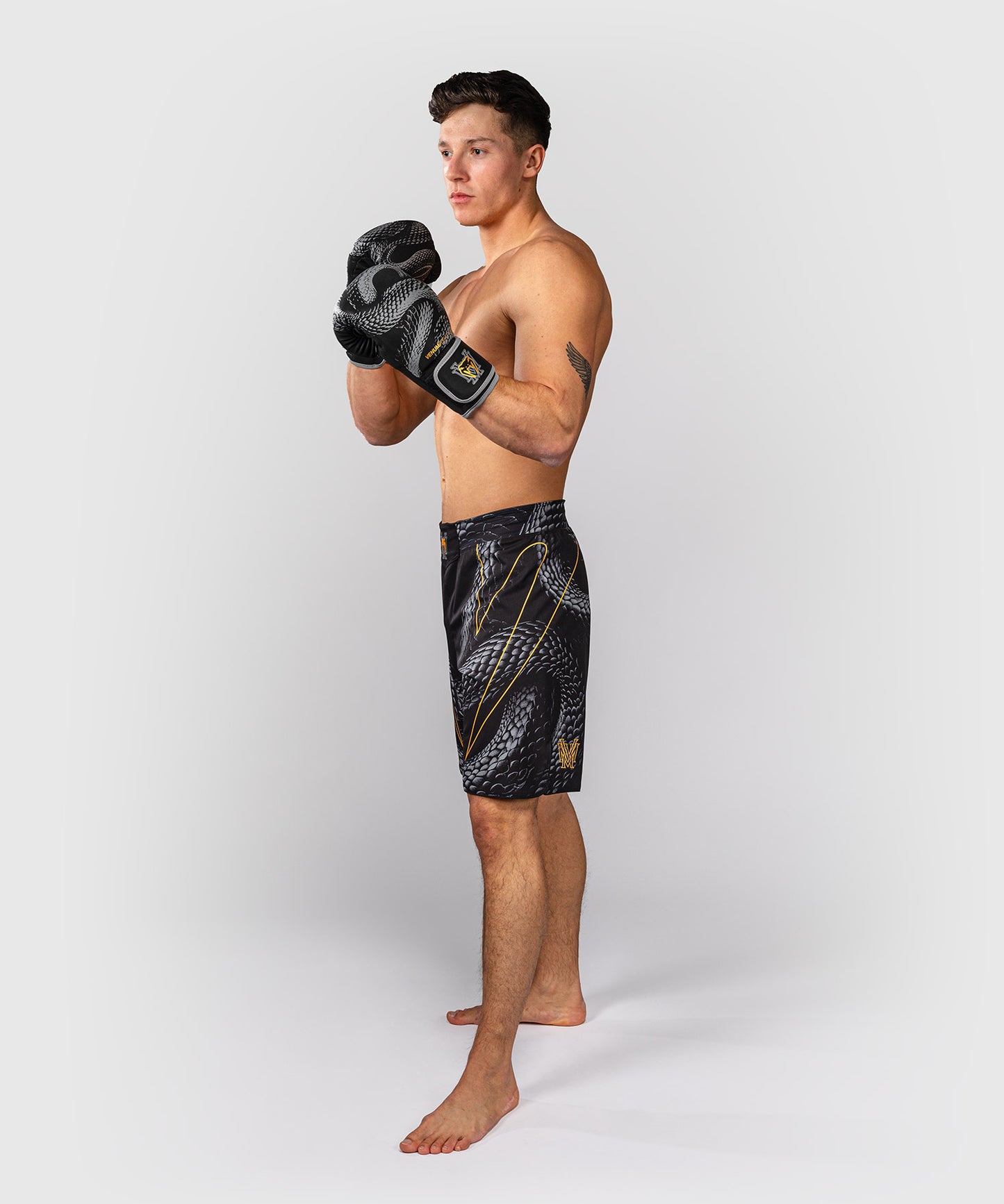 Venum Matupa Pantaloncini da Combattimento - Nero/Grigio/Oro