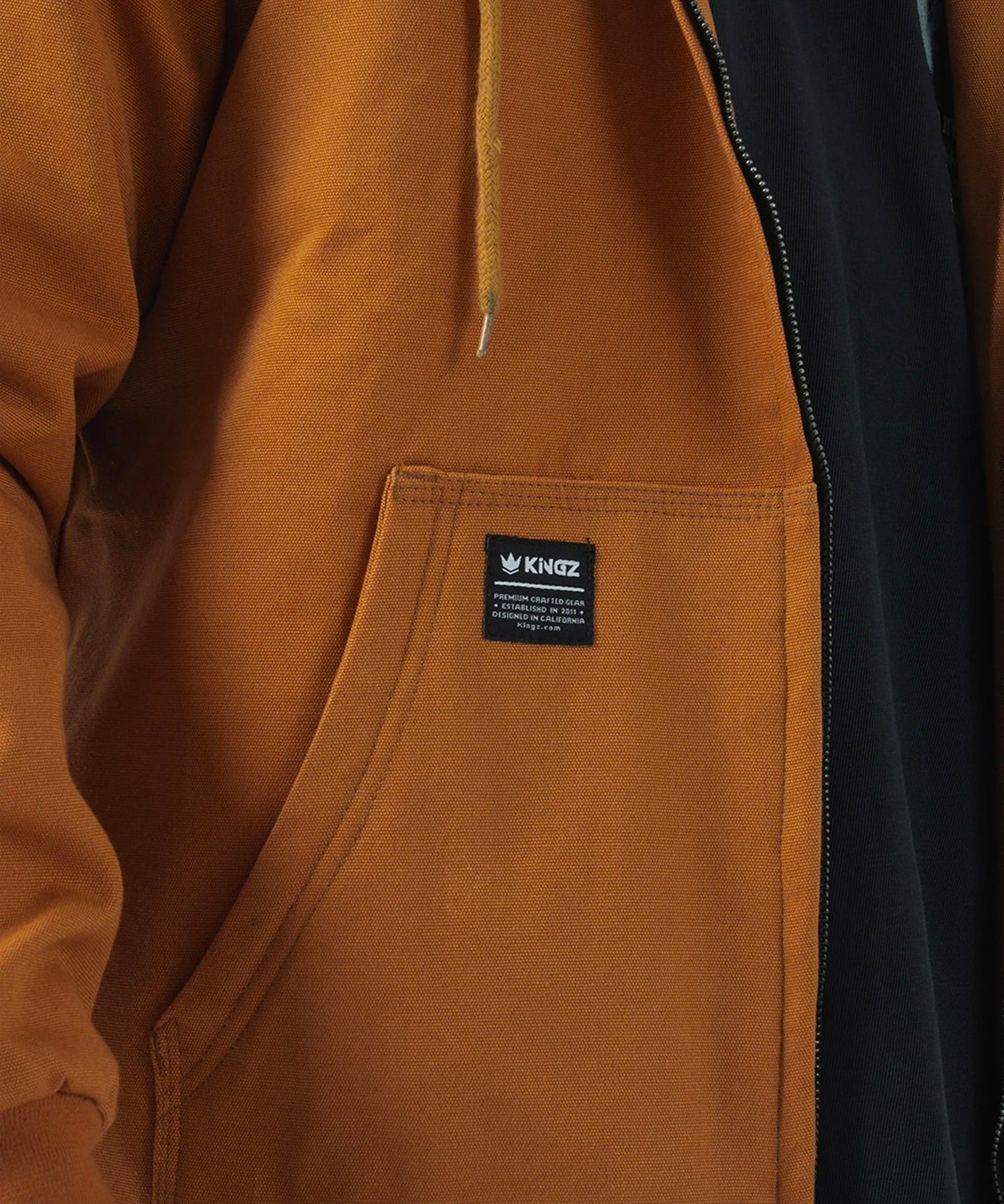 Veste Canvas Kingz - Marron