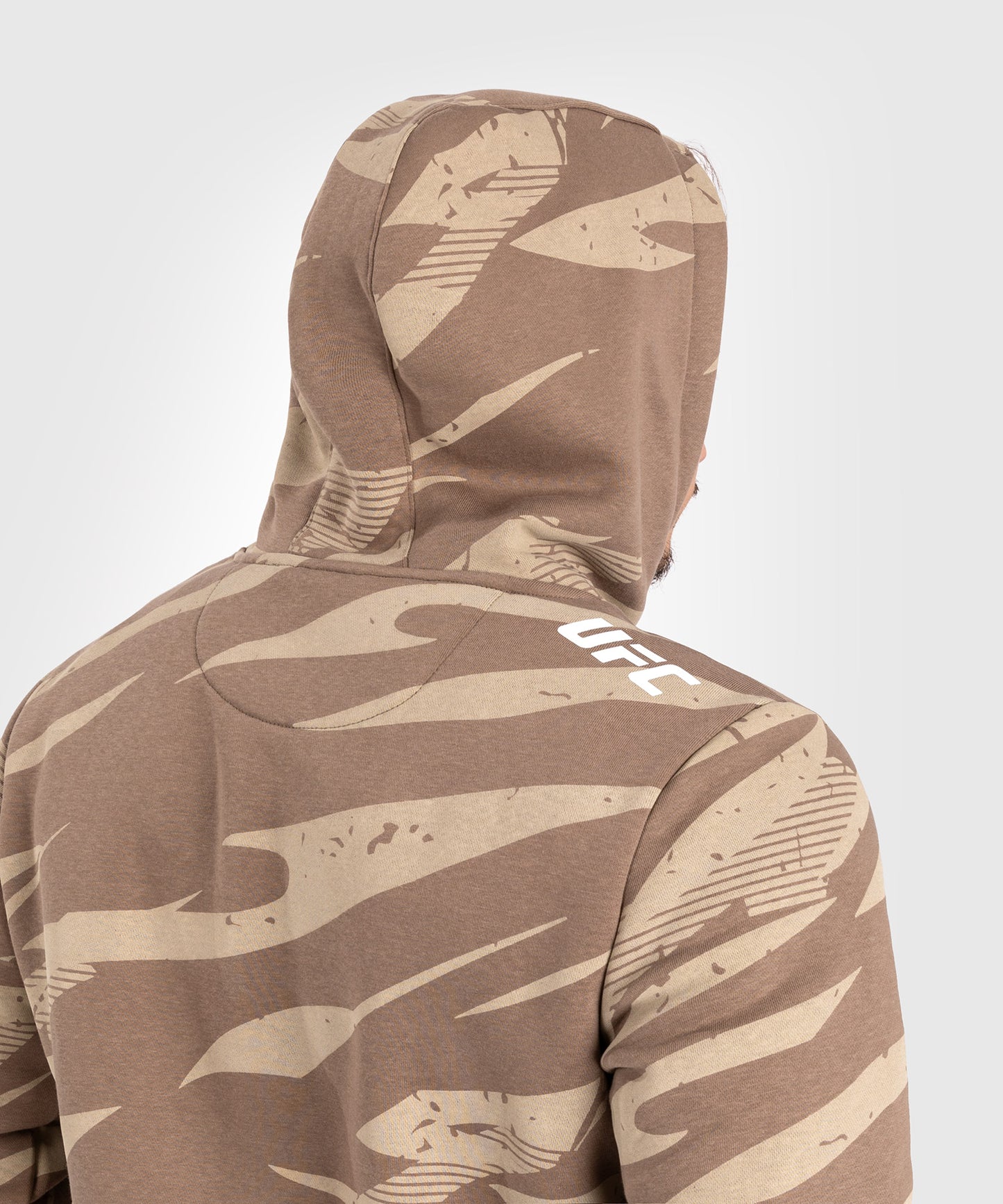 UFC Adrenaline by Venum Fight Week Felpa Con Cappuccio da Uomo - Desert Camo